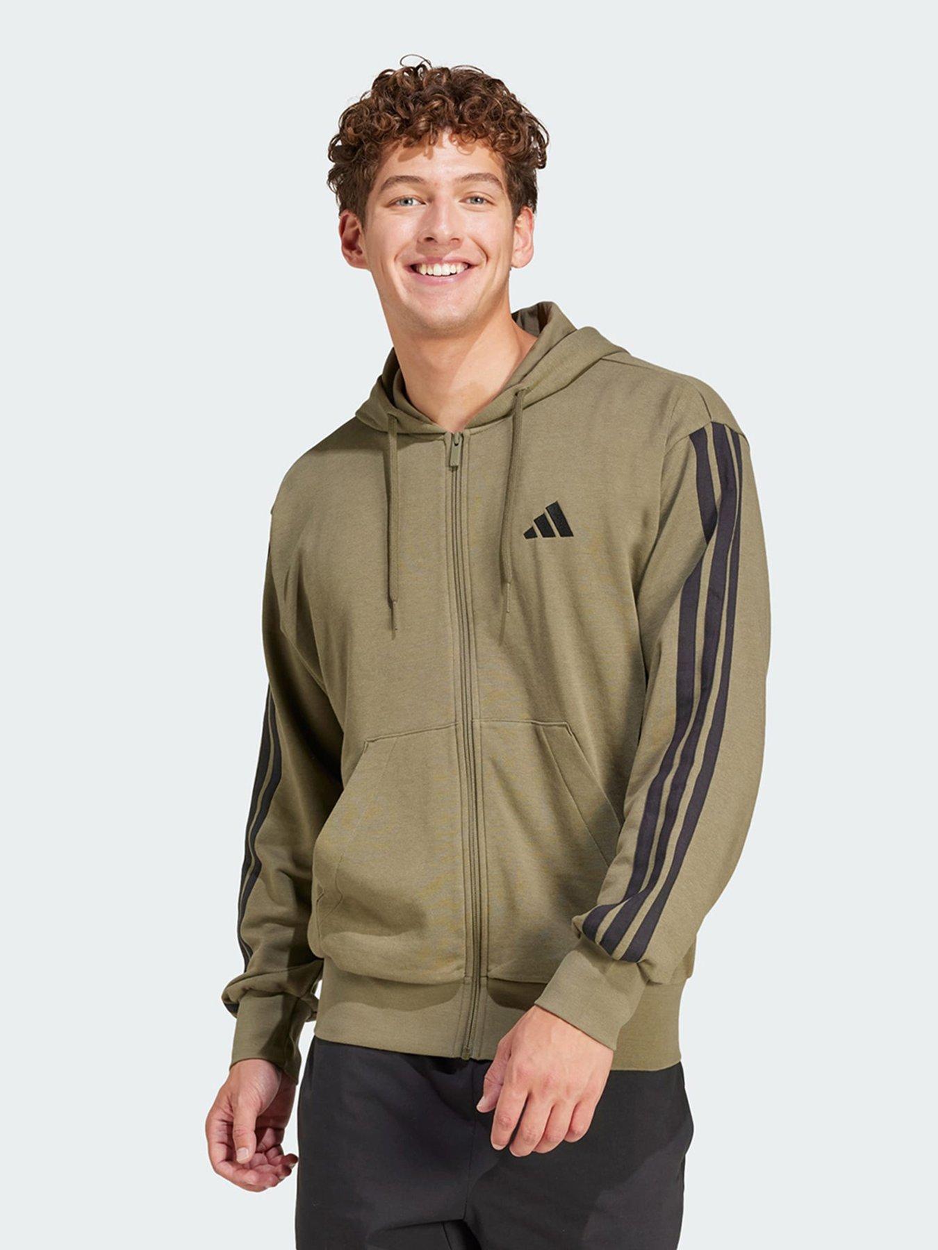 adidas-essentials-3-stripes-french-terry-full-zip-hoodie-olive