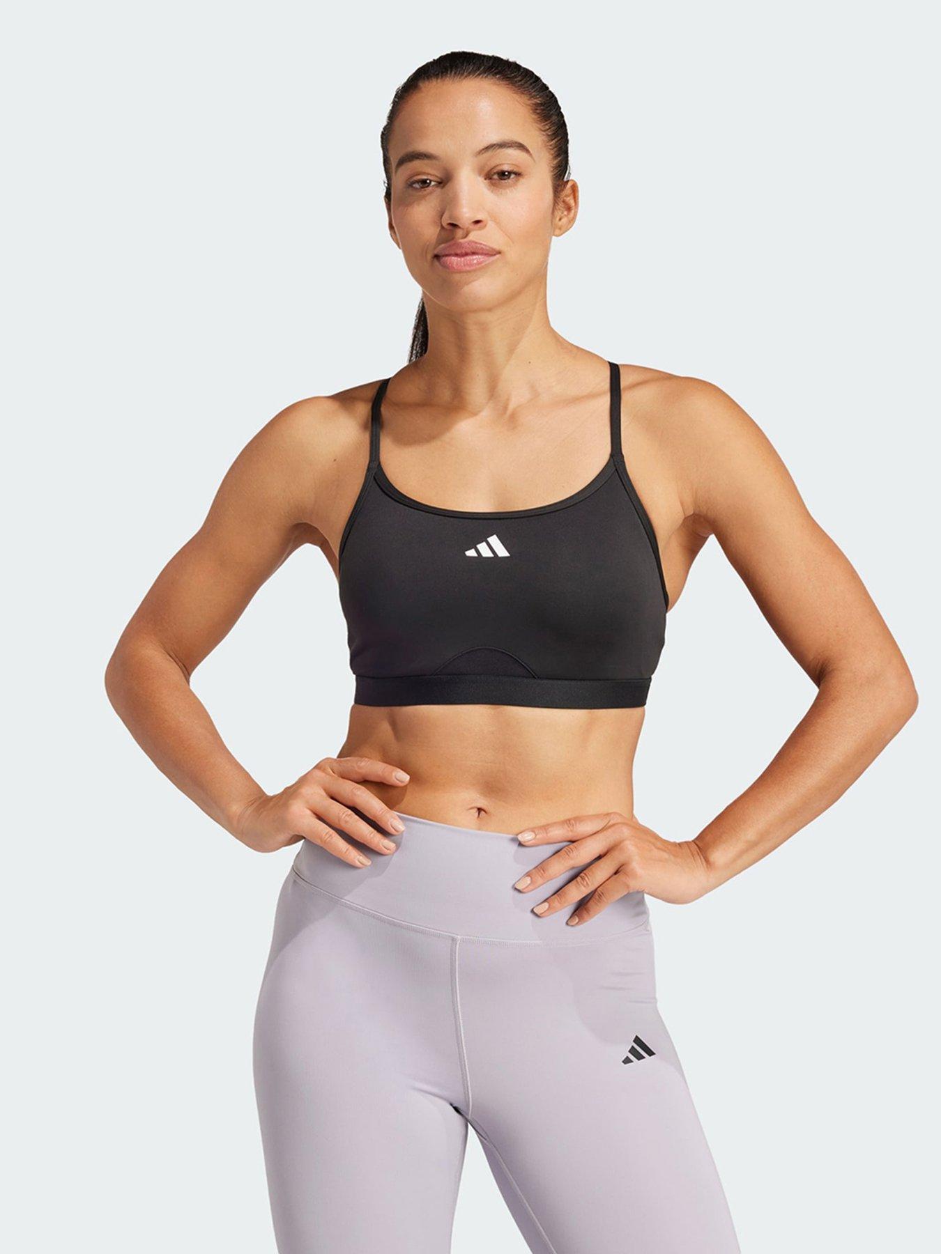 undefined Aeroreact Training 3-Stripes Bra - Black