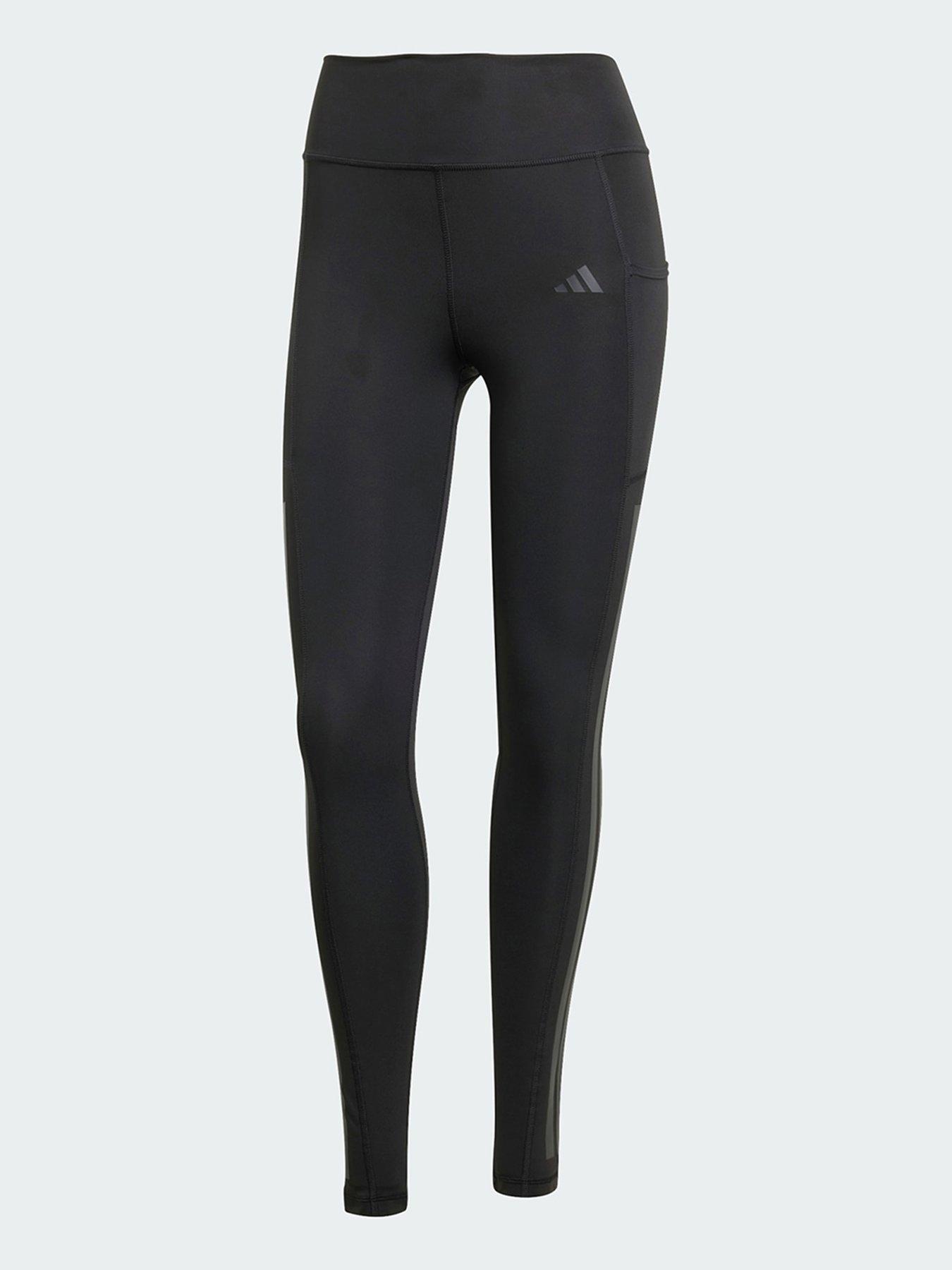 Image 5 of 5 of adidas Optime 3-Stripes Full-Length Leggings - Black