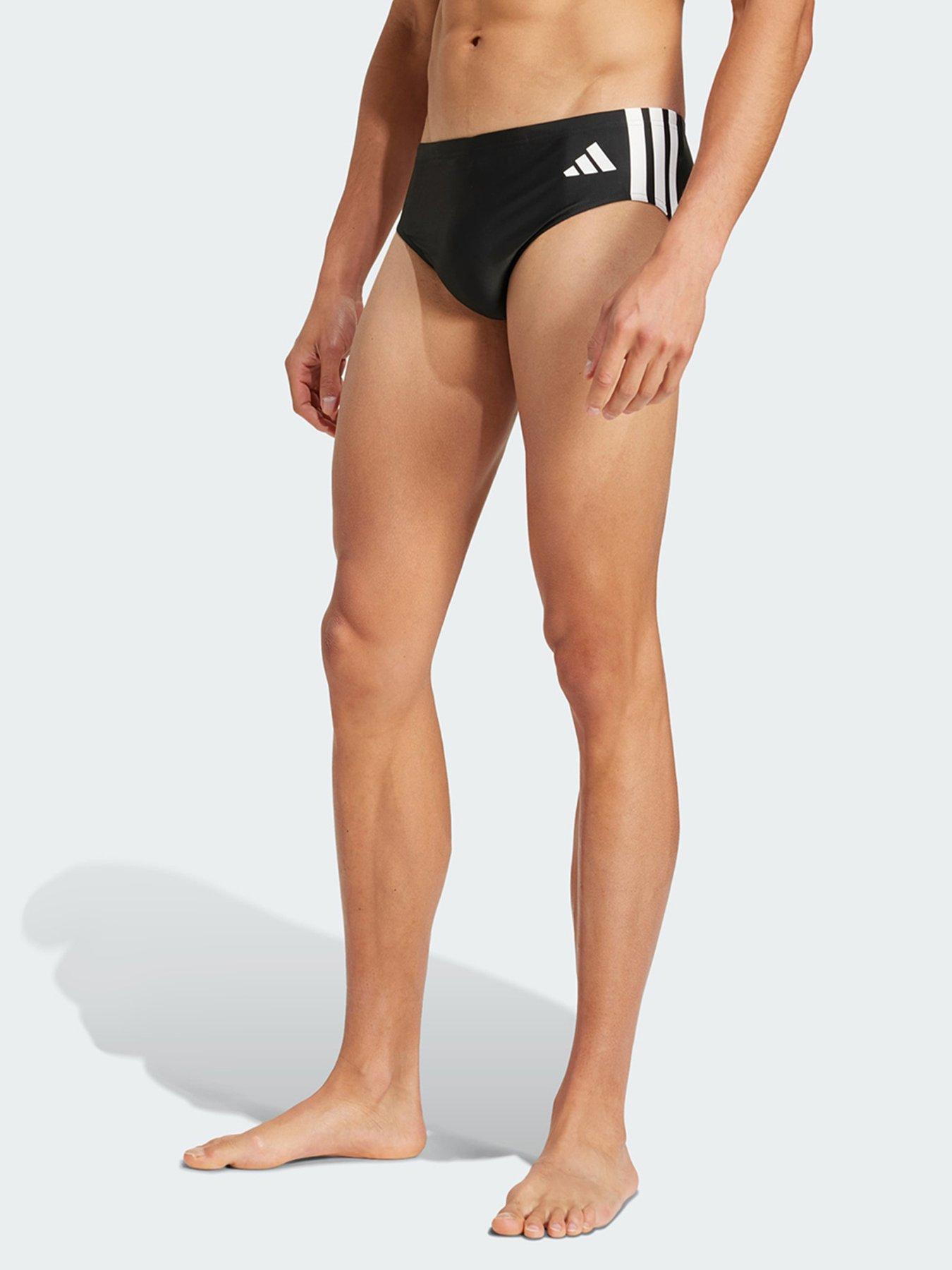 adidas-3-stripes-swim-trunks-blackwhite