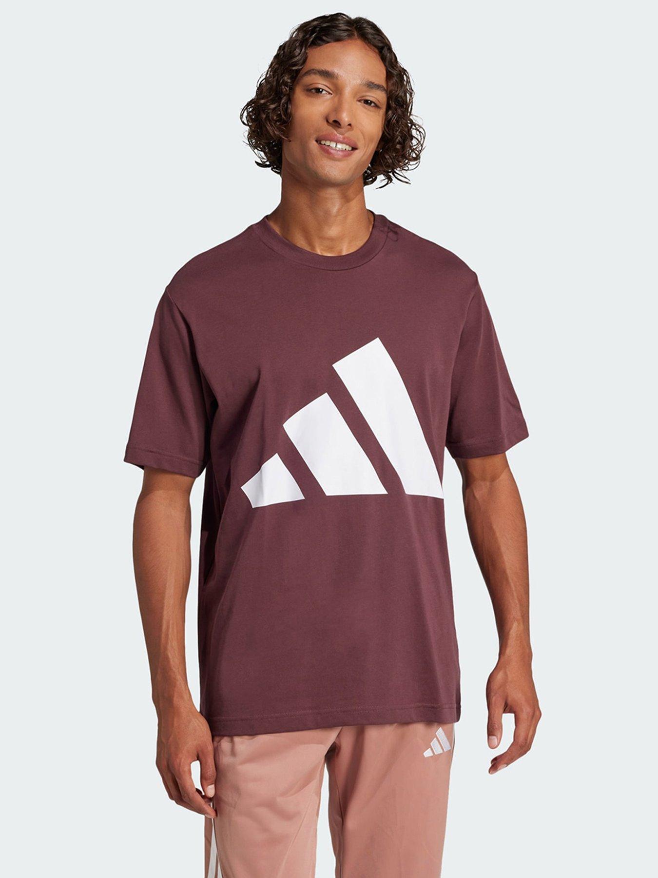 undefined Essentials Big Logo Tee - Dark Red
