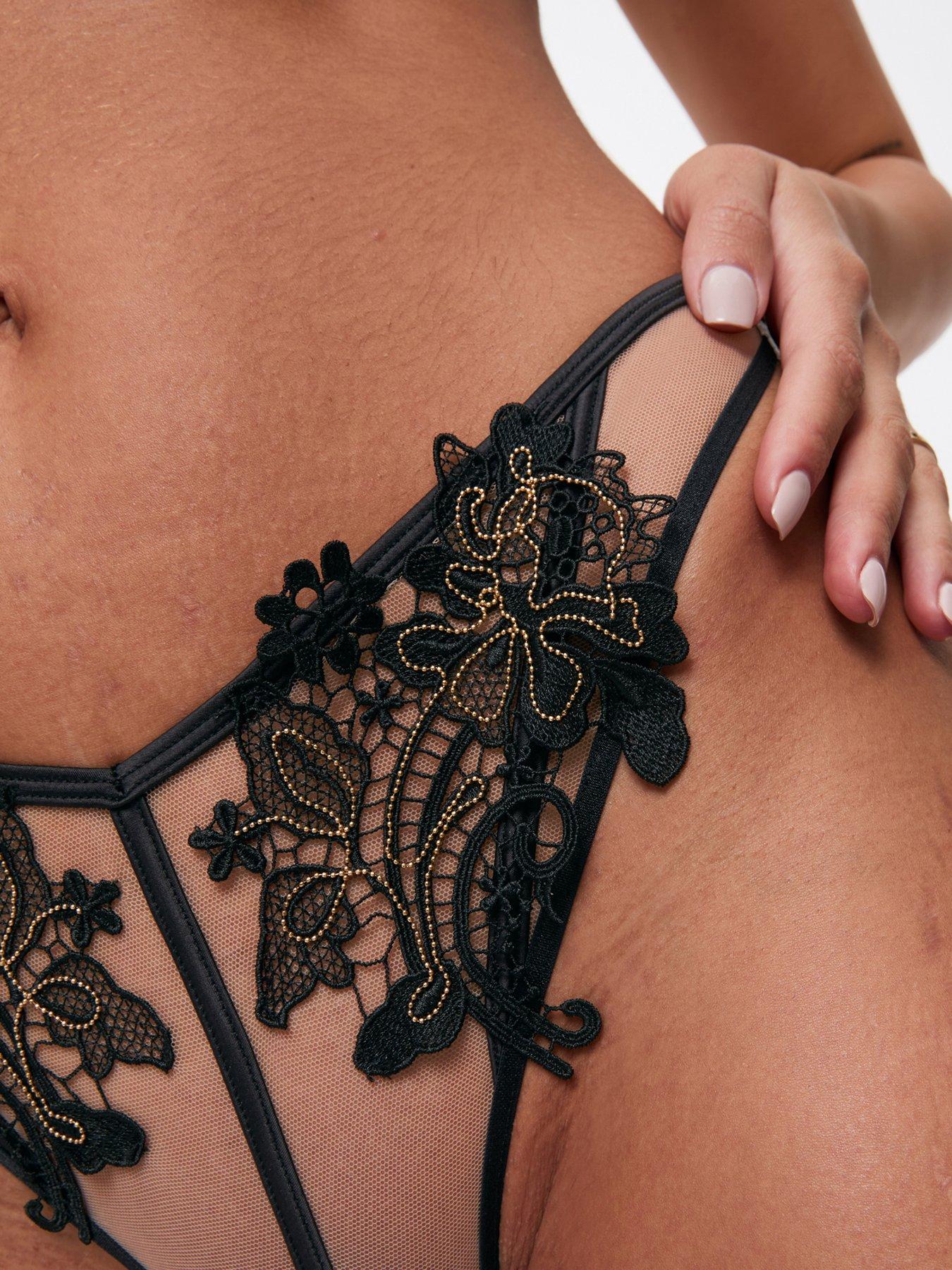  image of ann-summers-enticement-thong-black