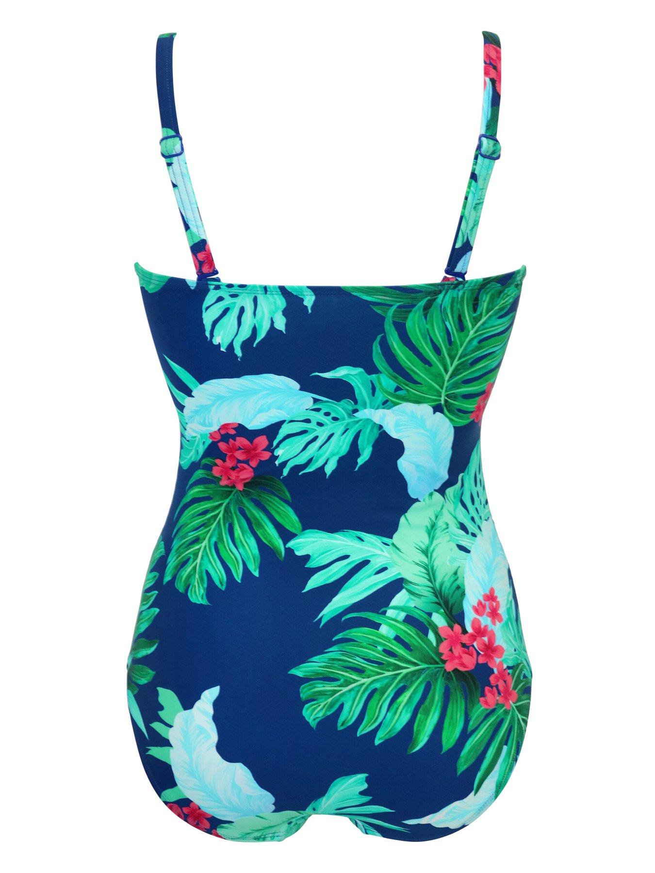 Image 4 of 4 of Pour Moi Santa Monica Strapless Tummy Control Swimsuit - Regular fit - Multi