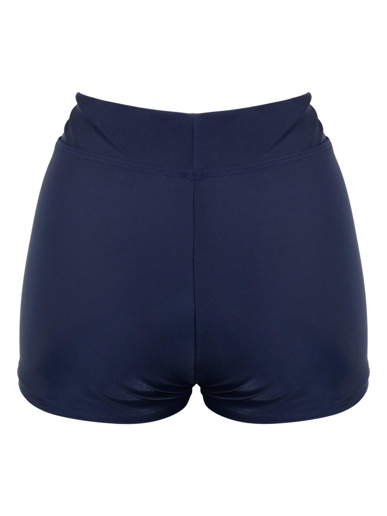  image of pour-moi-space-high-waist-short-brief-dark-blue
