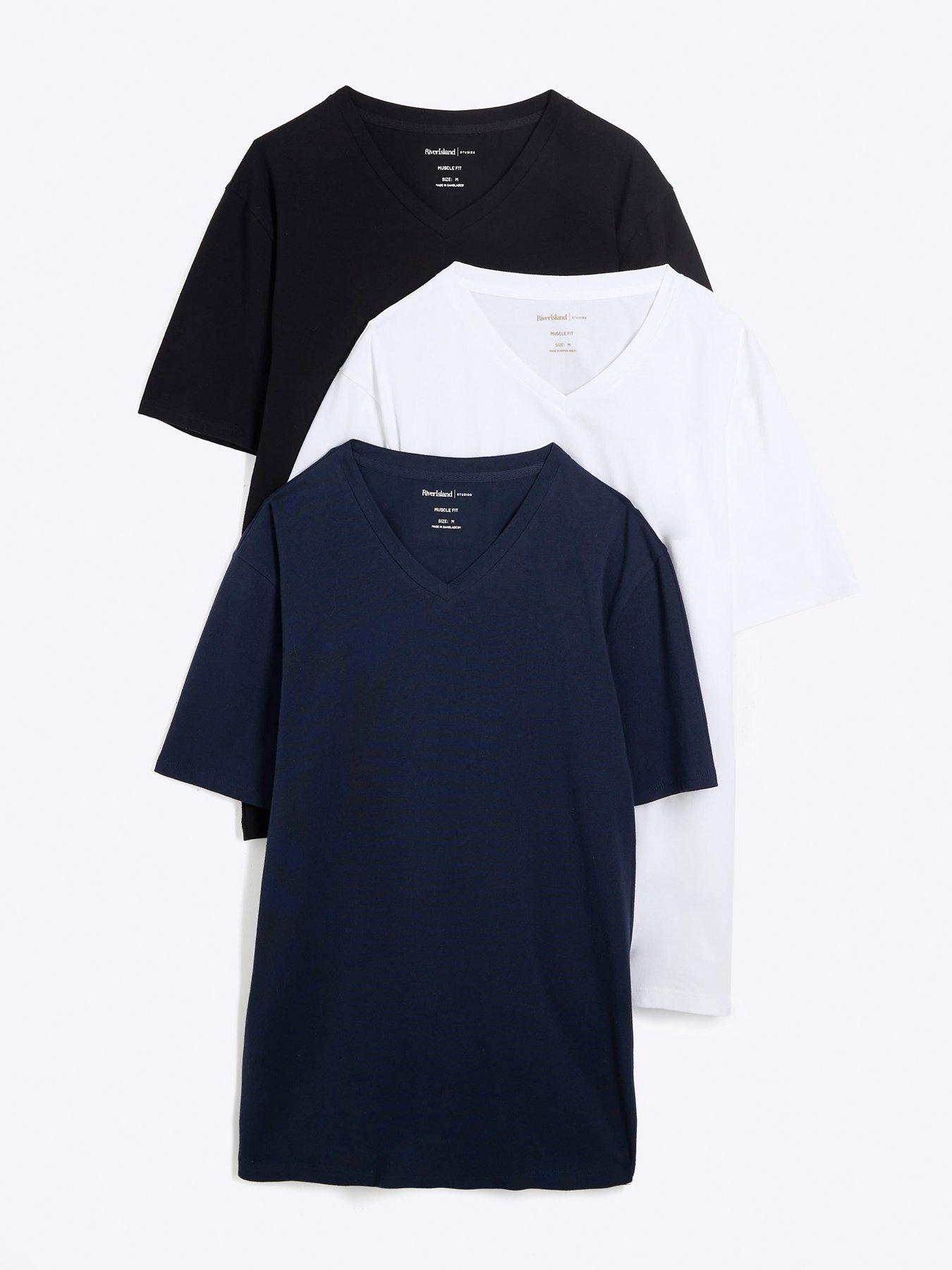 river-island-3pk-white-muscle-fit-v-neck-t-shirts