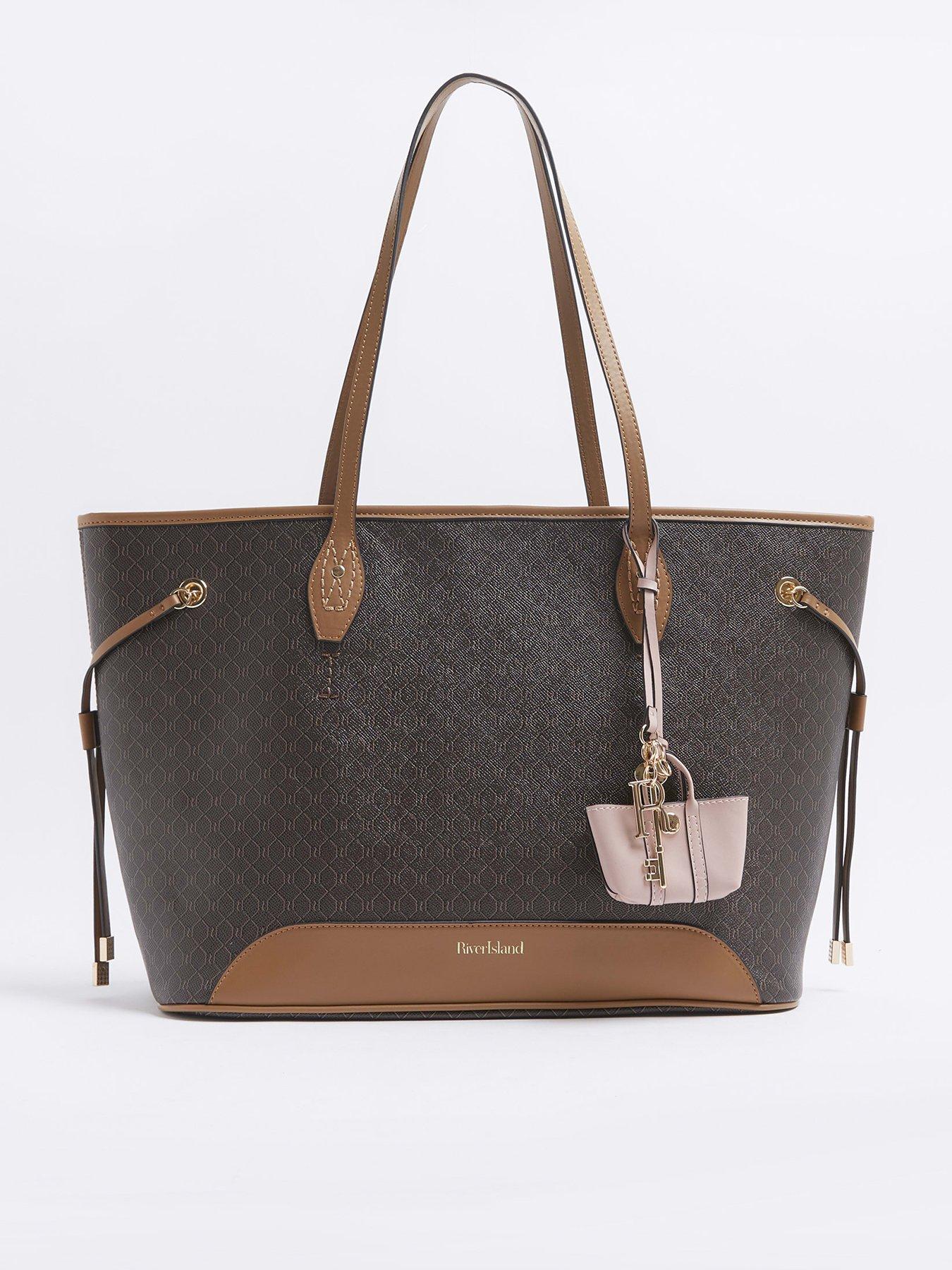  image of river-island-ri-monogram-shopper-bag