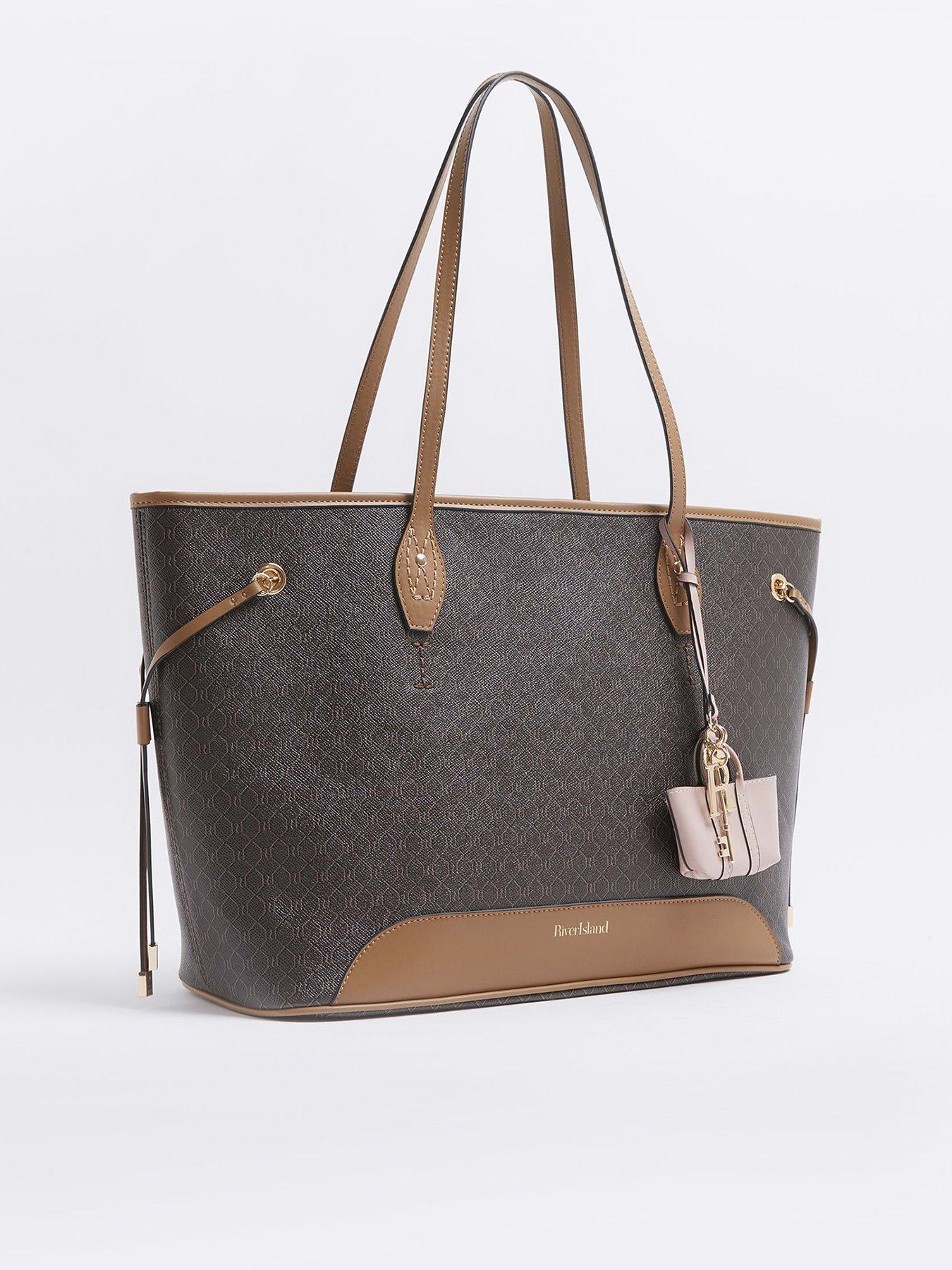  image of river-island-ri-monogram-shopper-bag