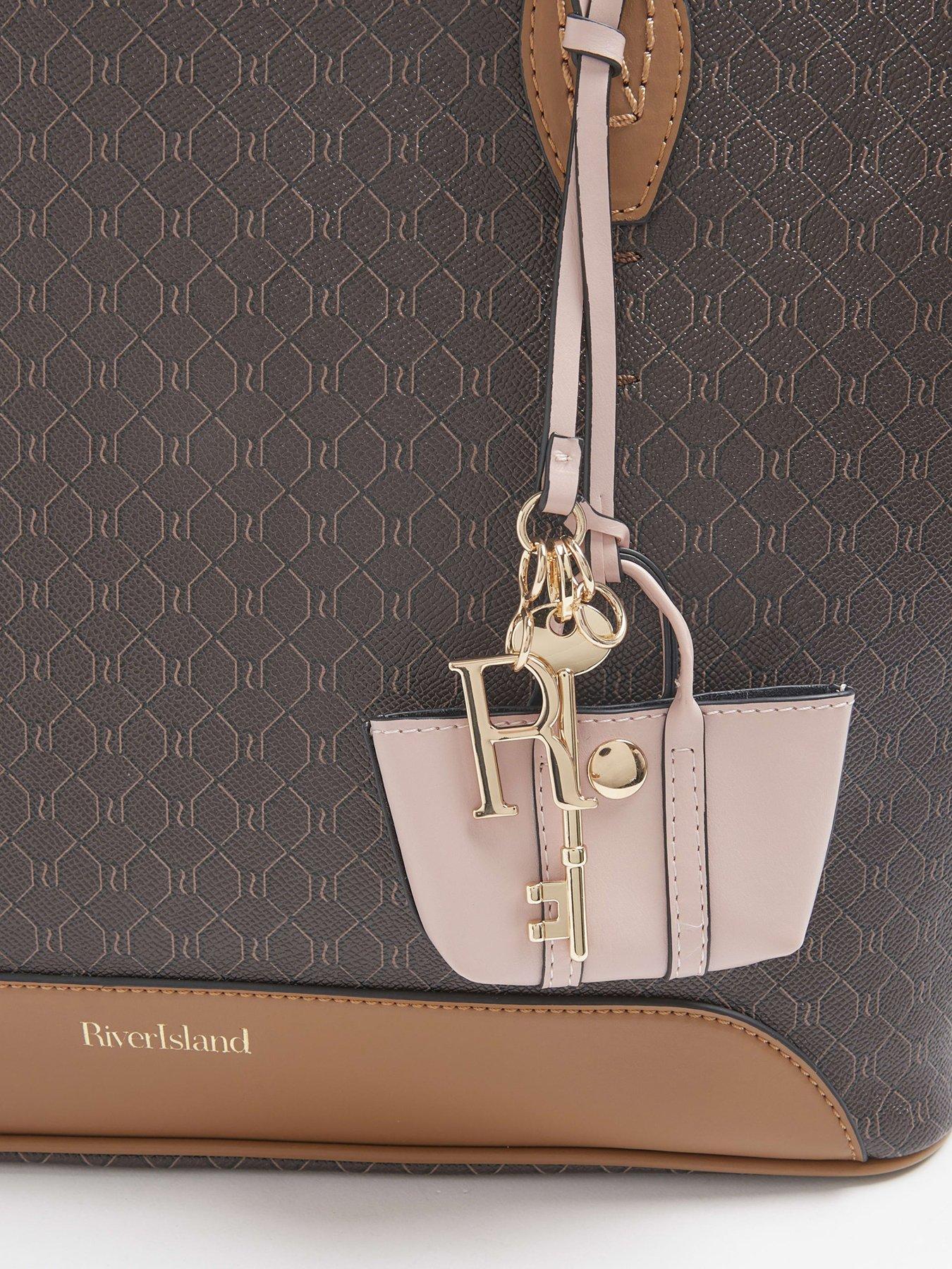  image of river-island-ri-monogram-shopper-bag