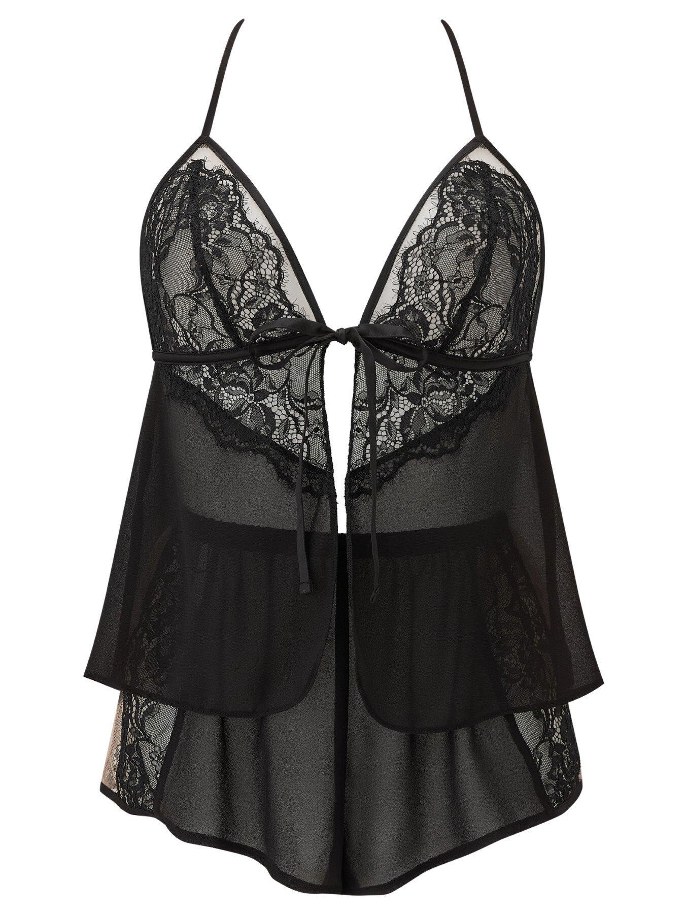 Image 4 of 4 of Ann Summers Enchanting Cami Set - Black