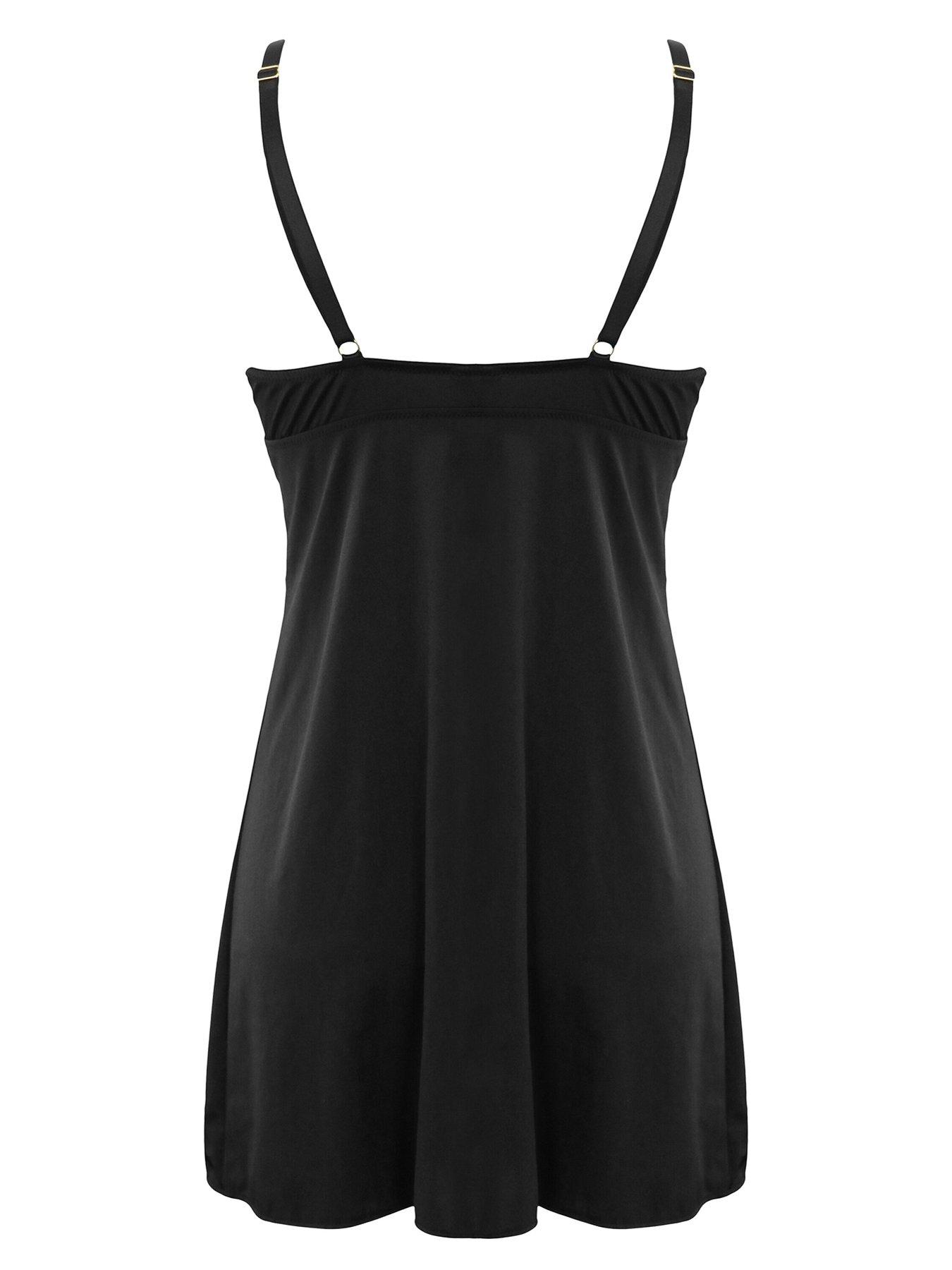 Image 4 of 4 of Pour Moi After Hours Chemise - Black/Multi