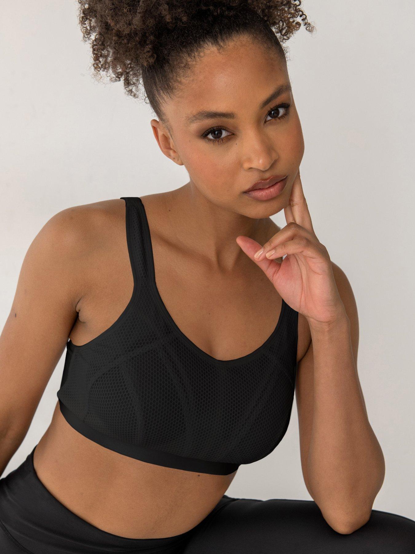  image of pour-moi-energy-strive-non-wired-non-padded-lined-full-cup-sports-bra-black