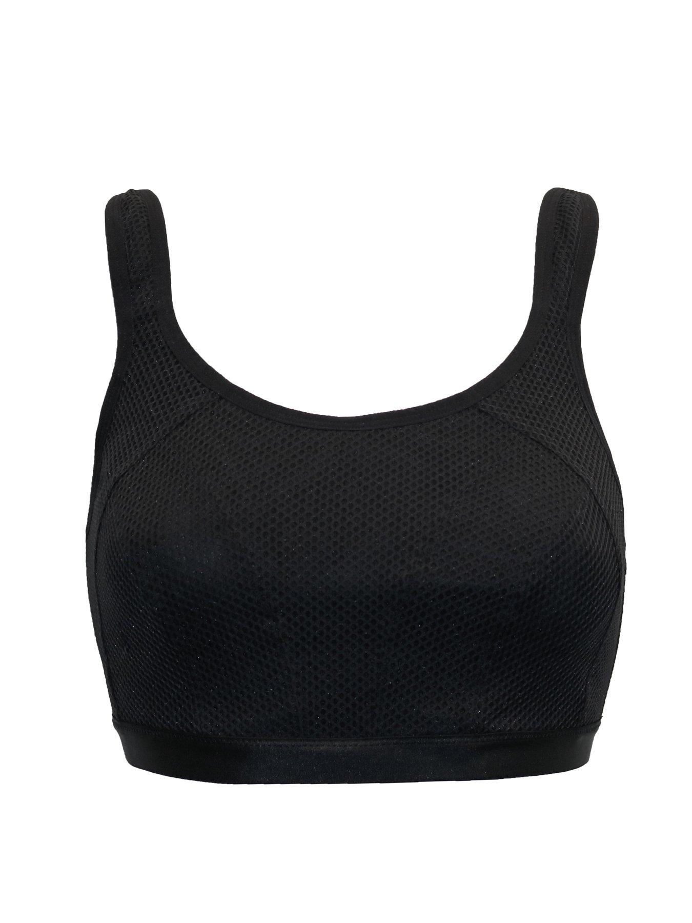 image of pour-moi-energy-strive-non-wired-non-padded-lined-full-cup-sports-bra-black