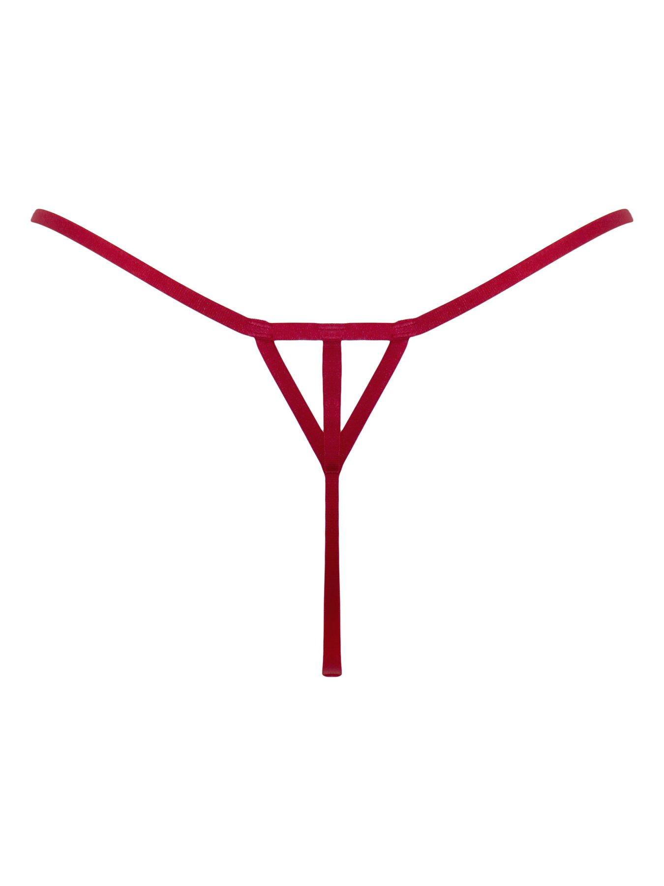 Image 4 of 4 of Pour Moi India Bold Floral Embroidery Thong
