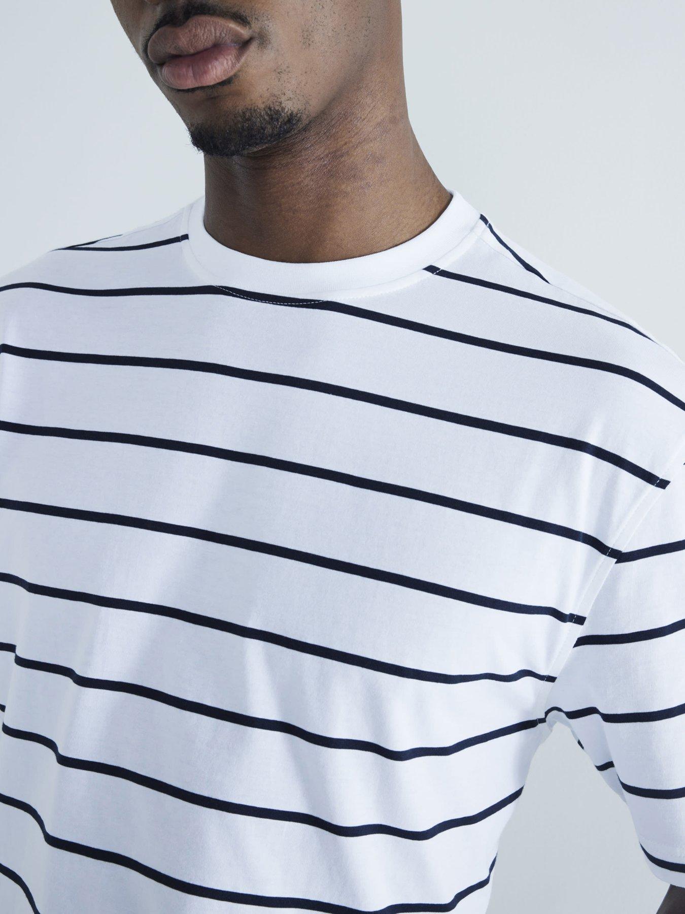  image of river-island-pack-of-3-stripe-t-shirt-multi