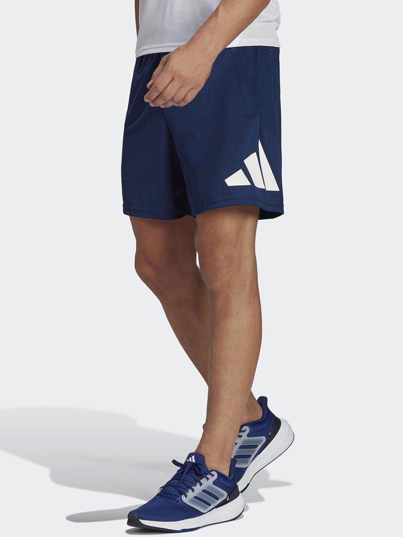 undefined Train Essentials Logo Training Shorts - Dark Blue