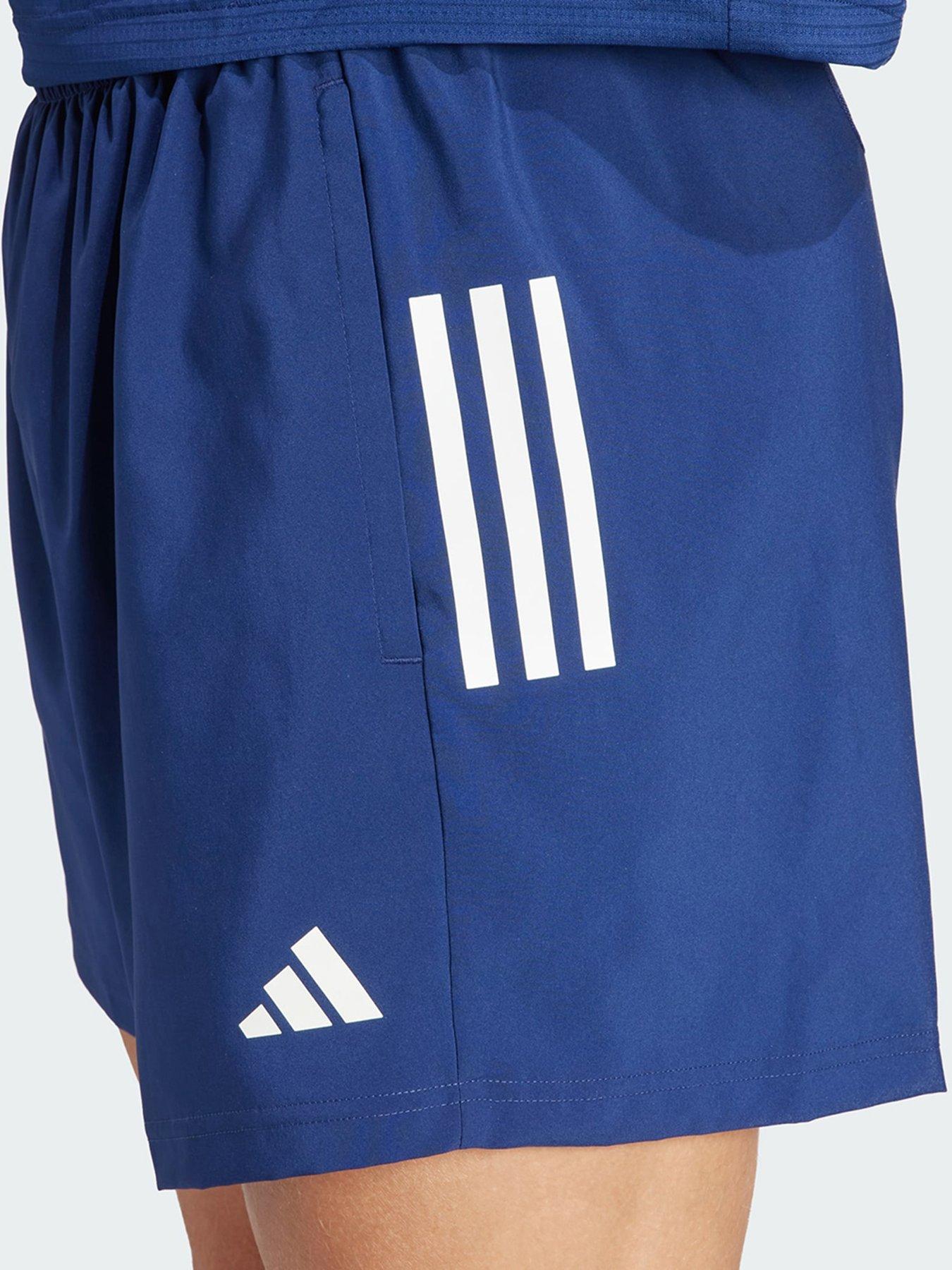  image of adidas-own-the-run-shorts-dark-blue