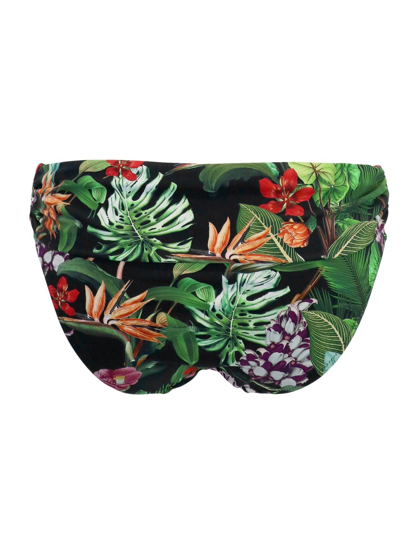 Image 4 of 4 of Pour Moi Palermo Fold Over Bikini Brief - Print