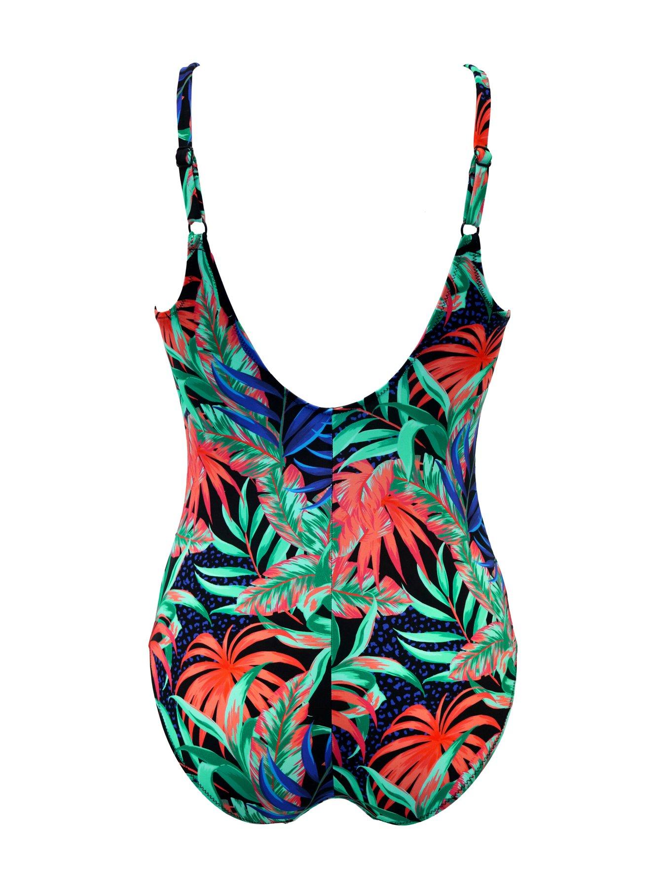  image of pour-moi-palermo-scoop-neck-tummy-control-swimsuit-multi