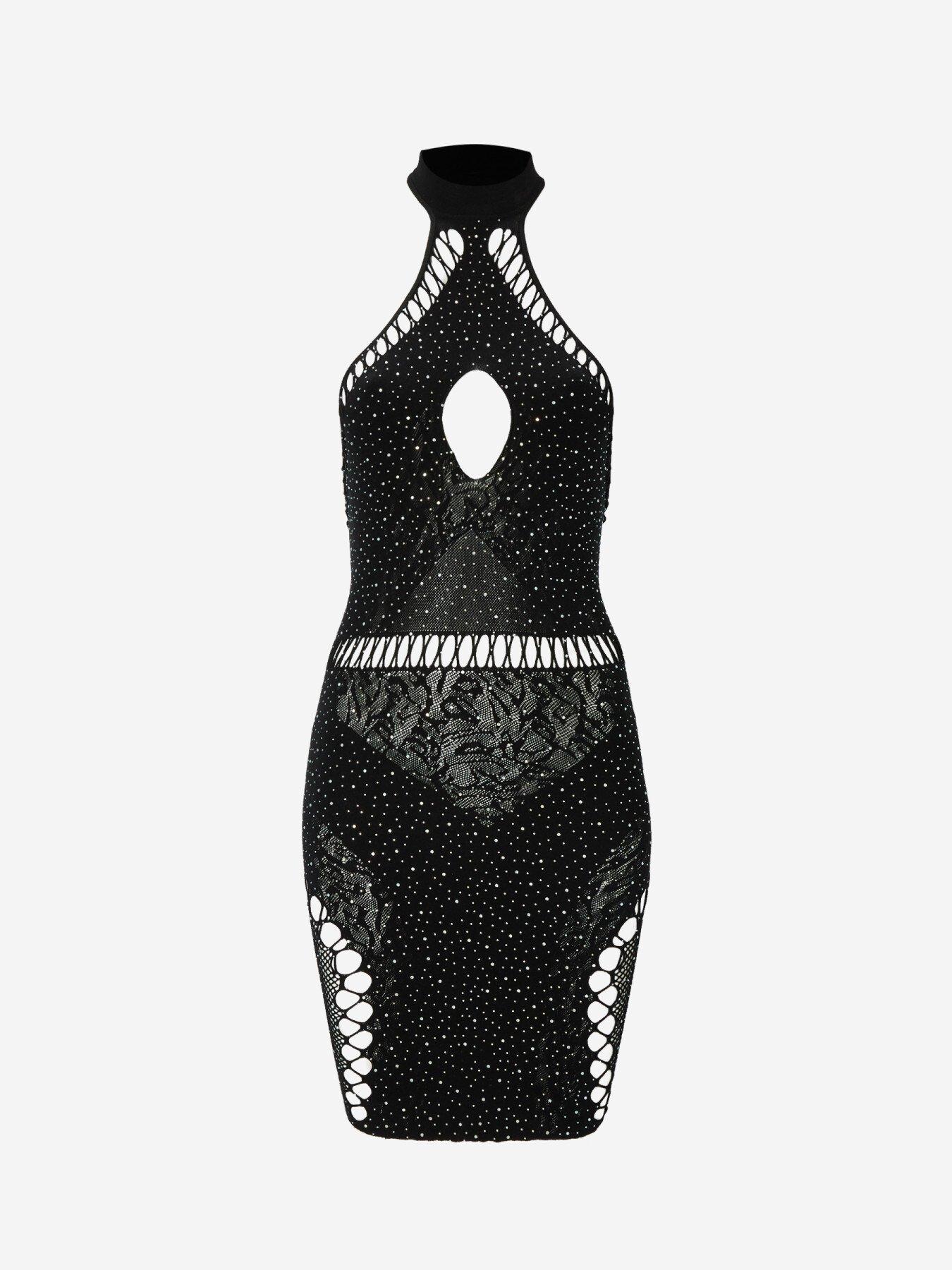  image of ann-summers-verity-dress-black