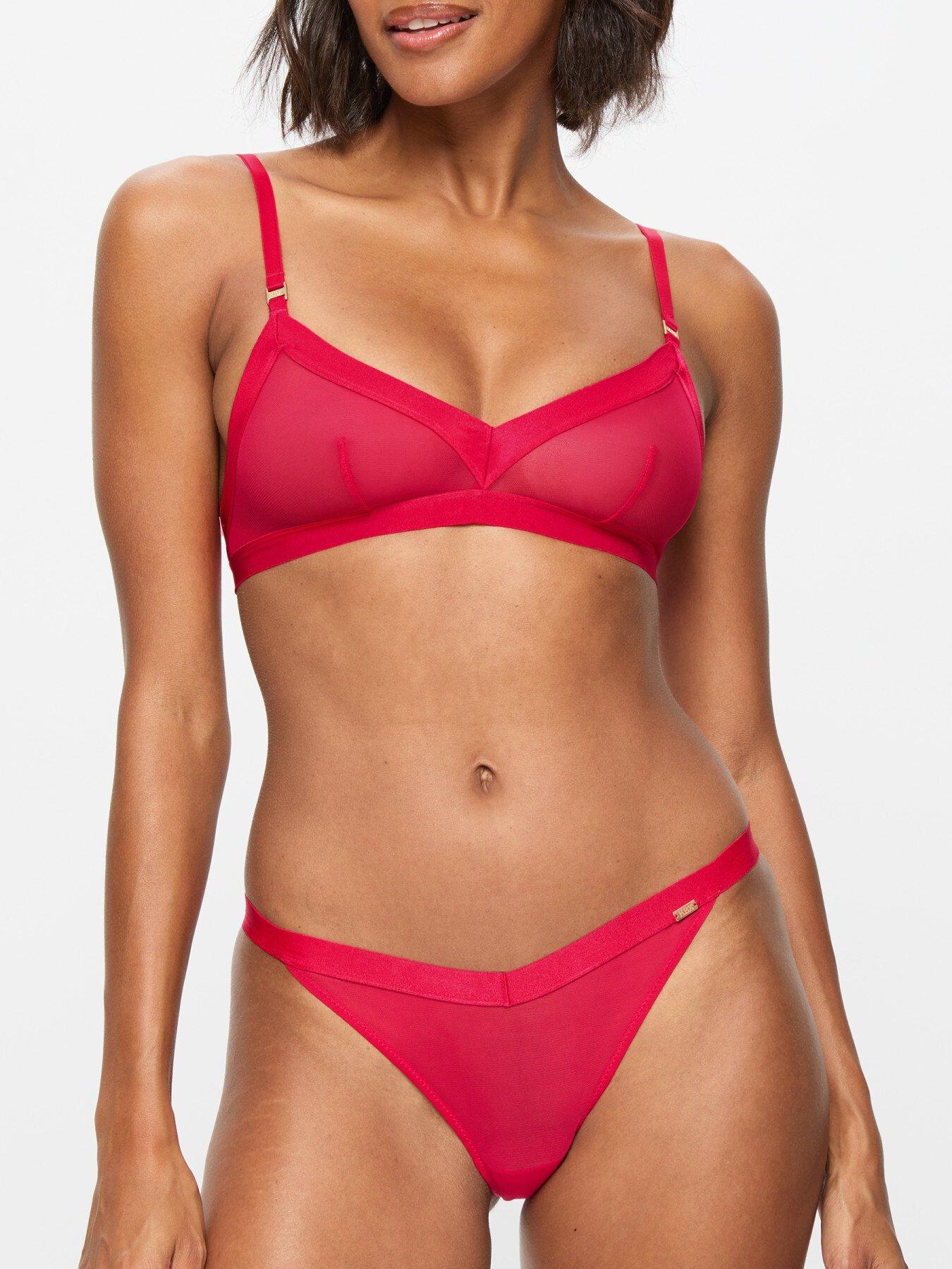 kbx-zadie-non-pad-crop-bralette-red