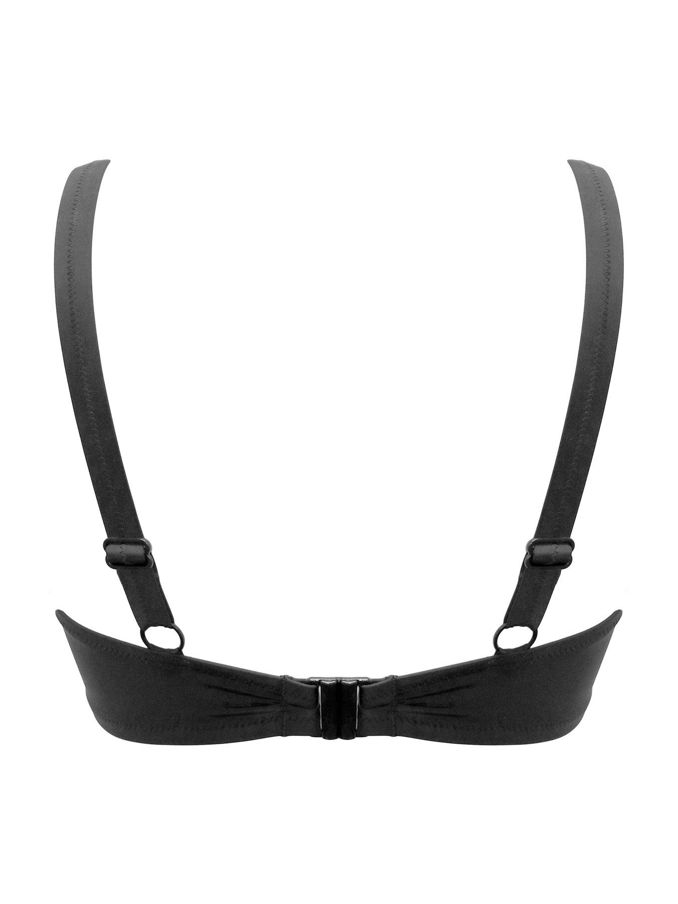 Image 4 of 4 of Pour Moi Samoa Non-Padded Underwired Bikini Top - Black