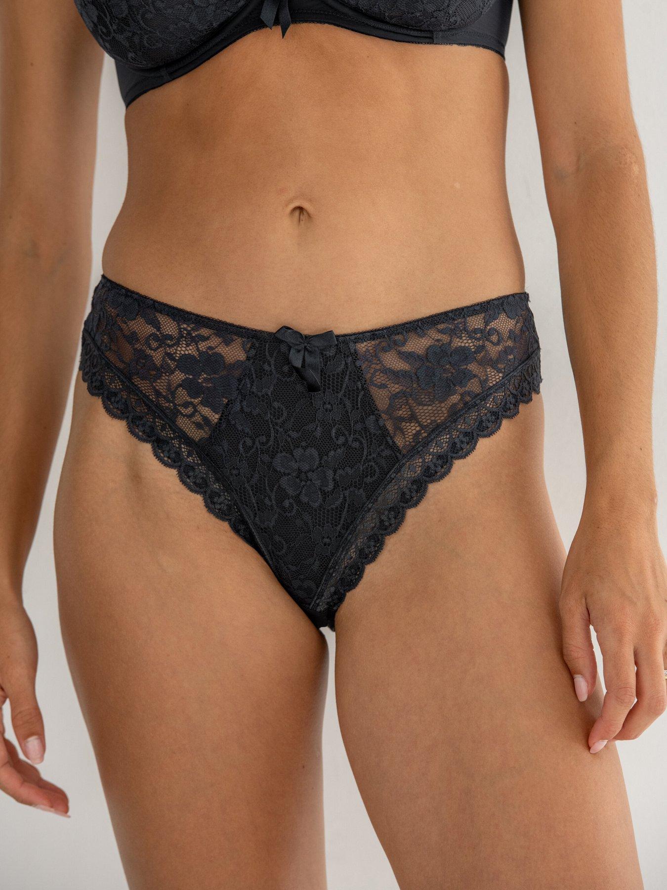  image of pour-moi-rebel-high-leg-brief-grey