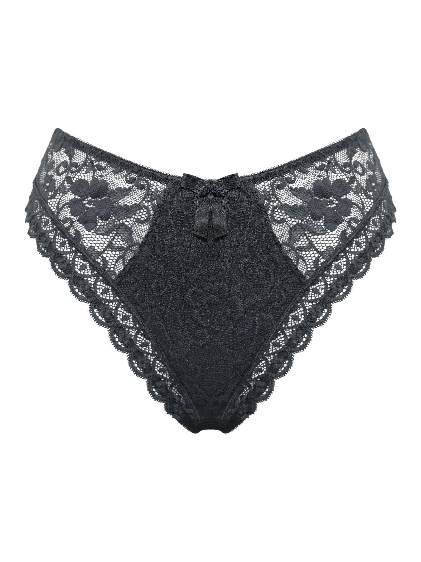  image of pour-moi-rebel-high-leg-brief-grey