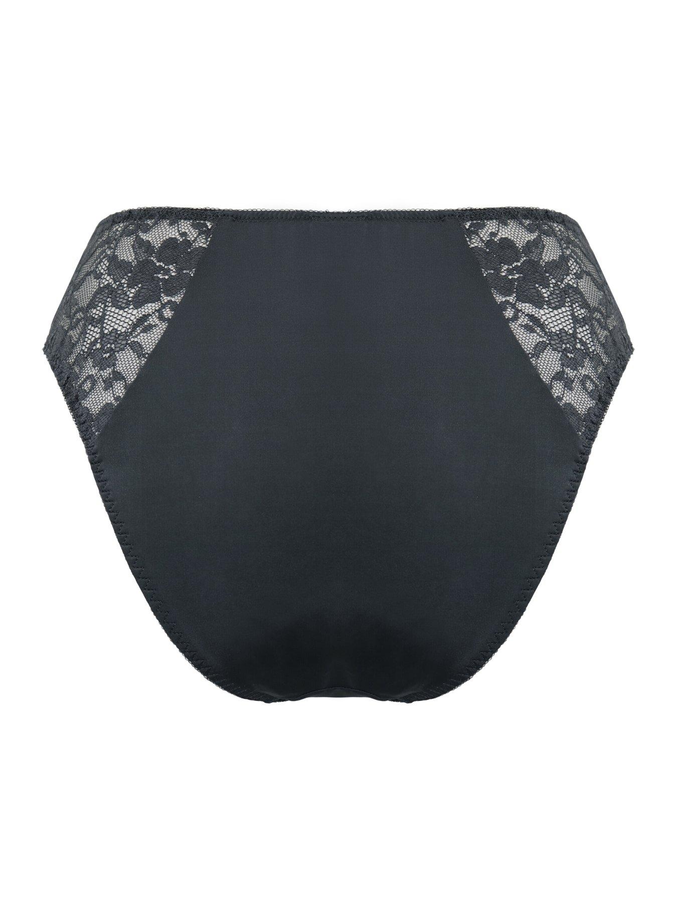 Image 4 of 4 of Pour Moi Rebel High-Leg Brief - Grey