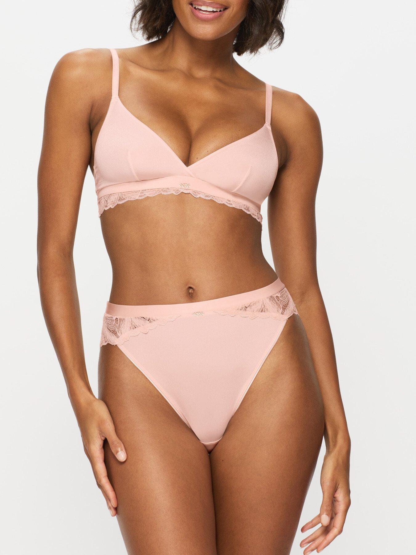 Image 1 of 3 of KBX Harper Triangle Bralette - Light Pink
