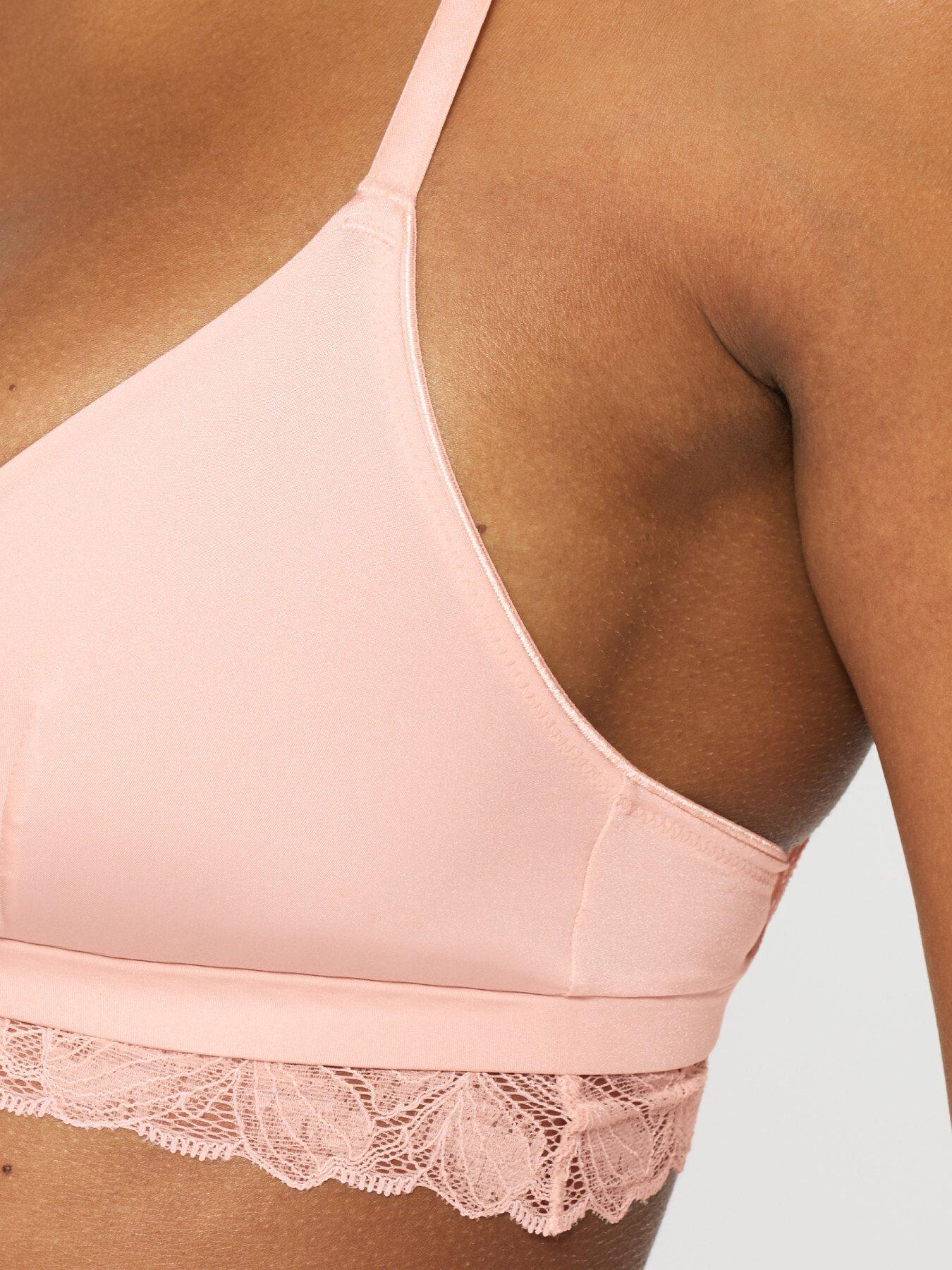 Image 3 of 3 of KBX Harper Triangle Bralette - Light Pink