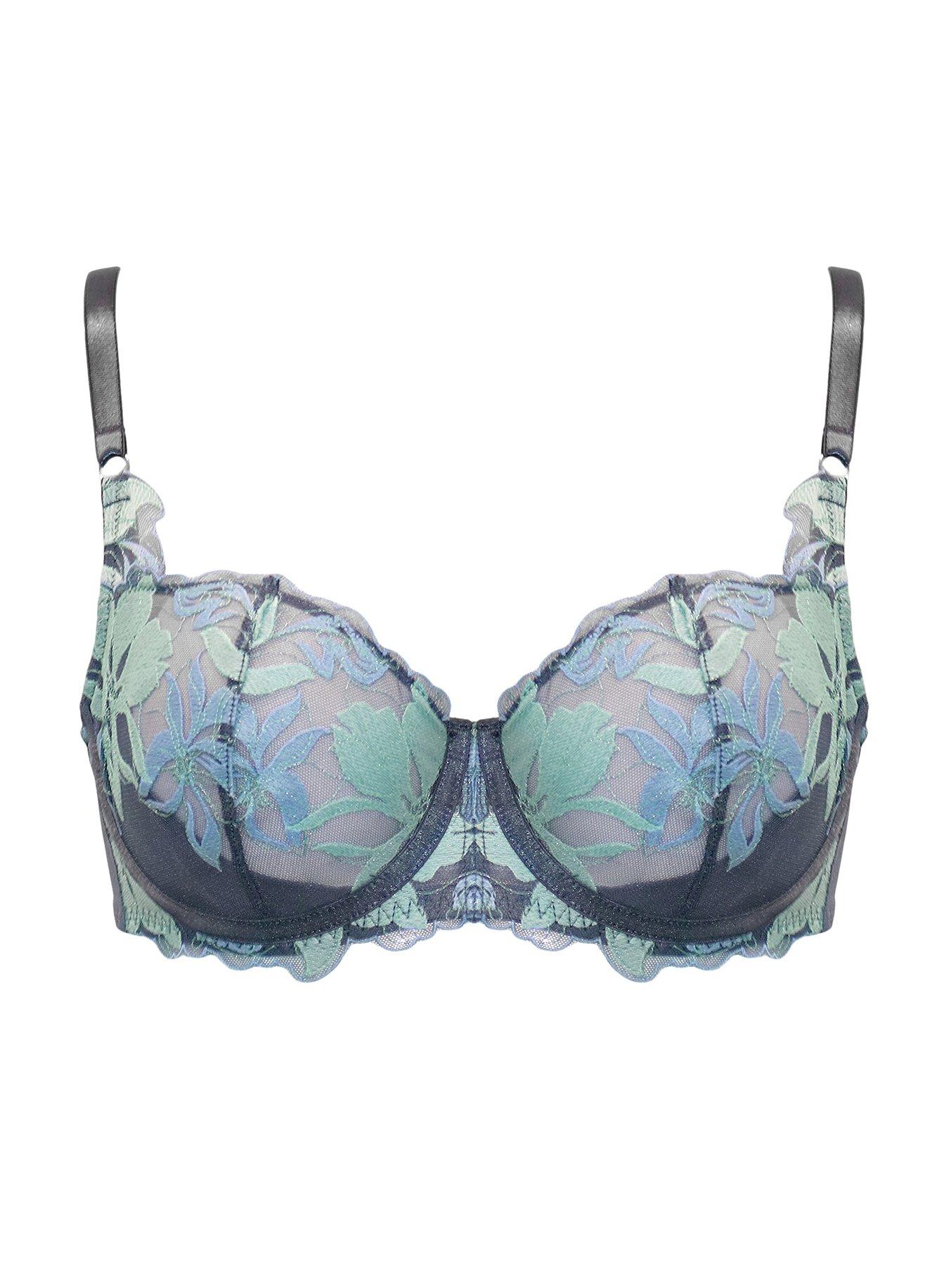  image of pour-moi-roxanne-embroidered-non-padded-underwired-bra-light-blue