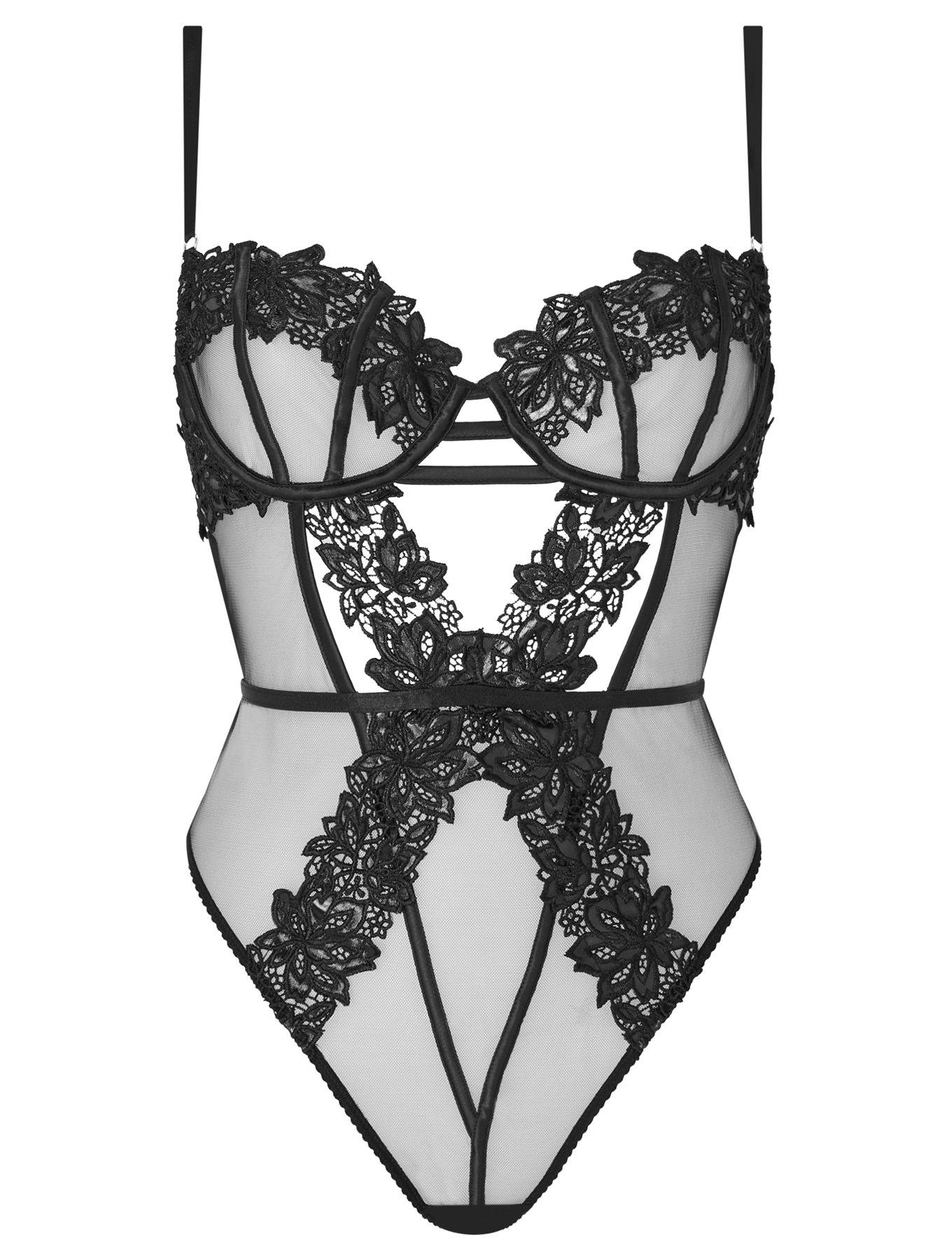  image of ann-summers-irreplaceable-non-padded-body-black