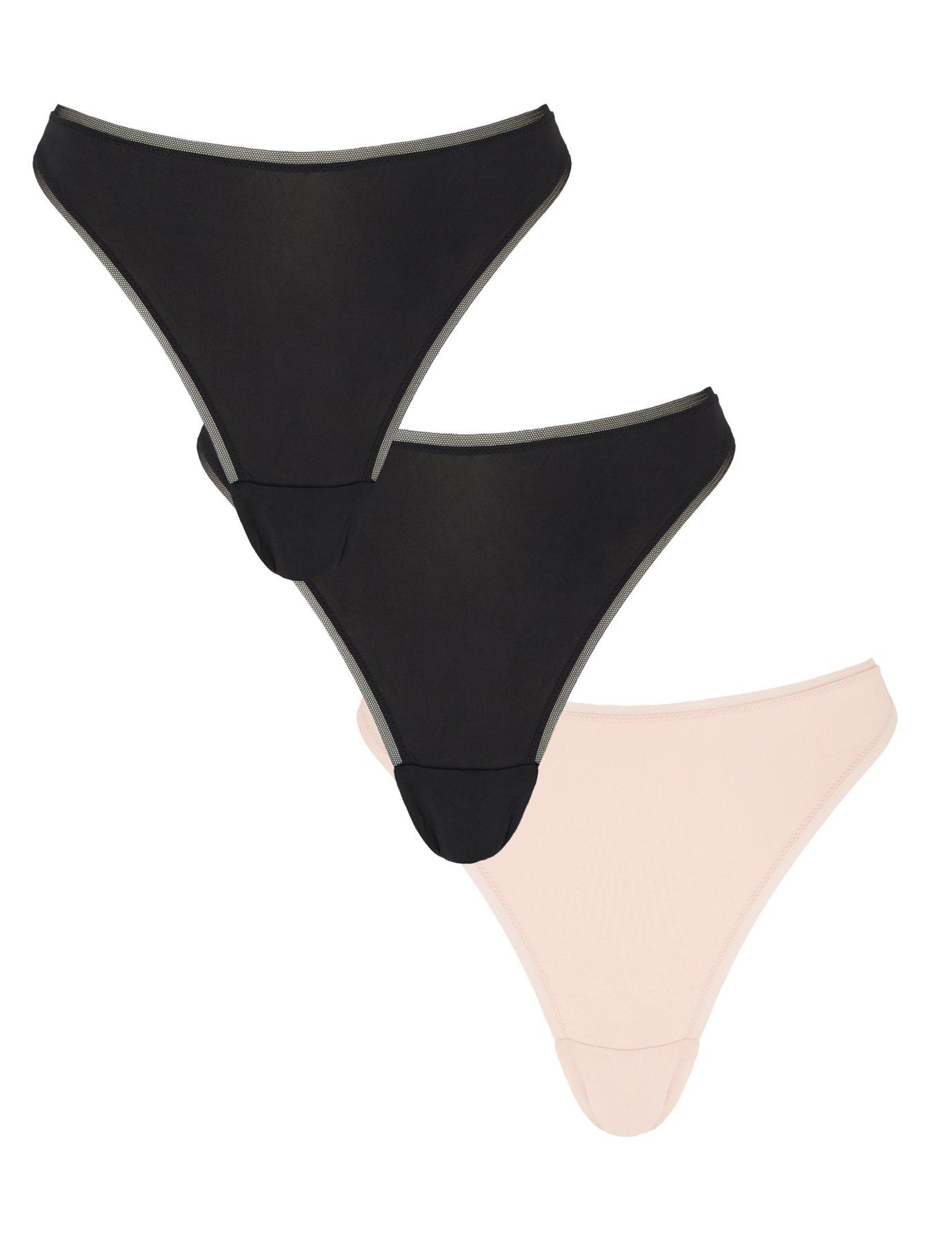 undefined 3 Pack Micro High Leg Brief - Multi