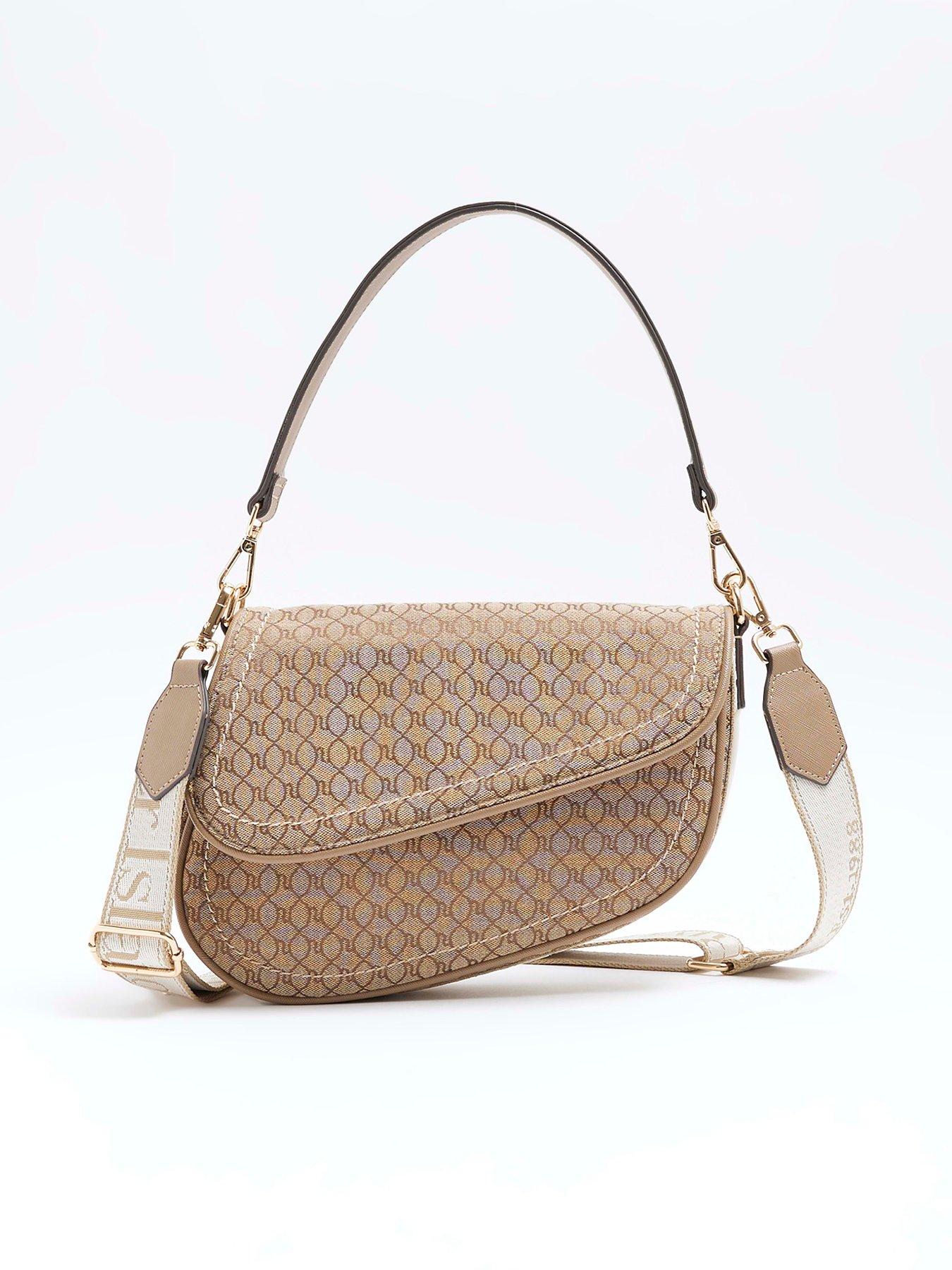  image of river-island-ri-monogram-shoulder-bag