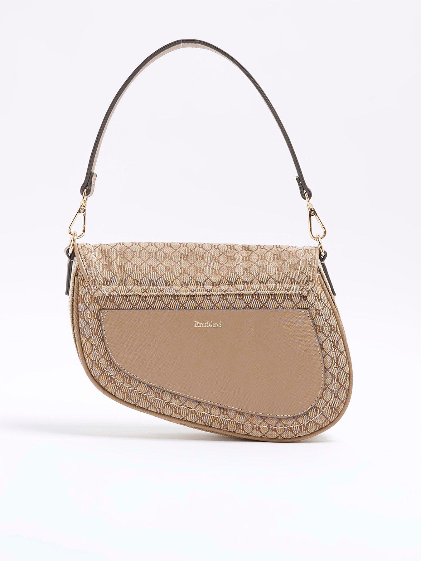  image of river-island-ri-monogram-shoulder-bag