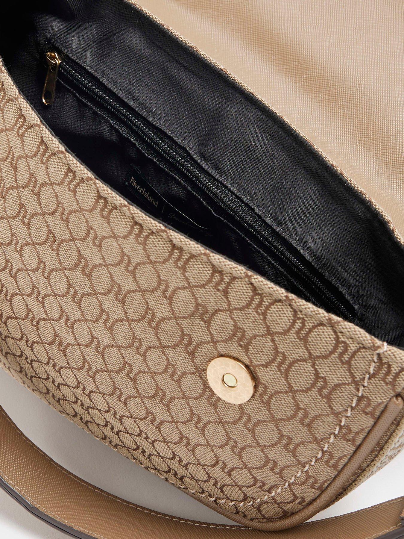  image of river-island-ri-monogram-shoulder-bag