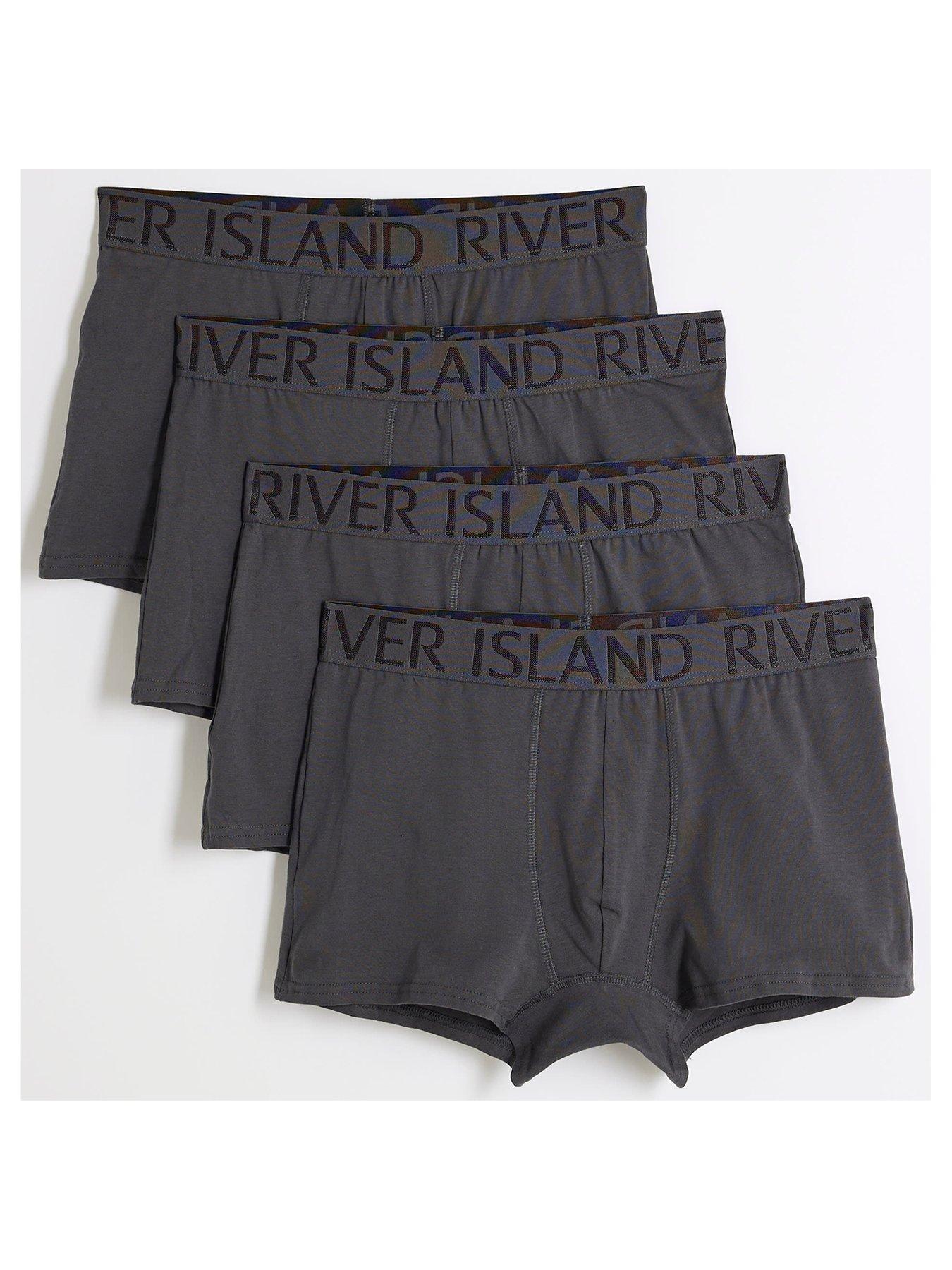 undefined Pack Of 4 Cotton Stretch Ri Trunks