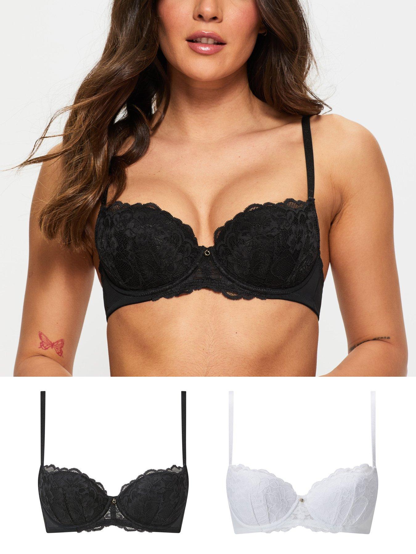Ann Summers Sexy Lace Padded Balcony Bra 2 Pack