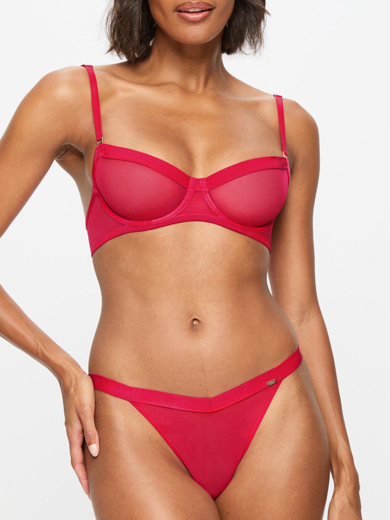 kbx-zadie-non-pad-balcony-bra-red