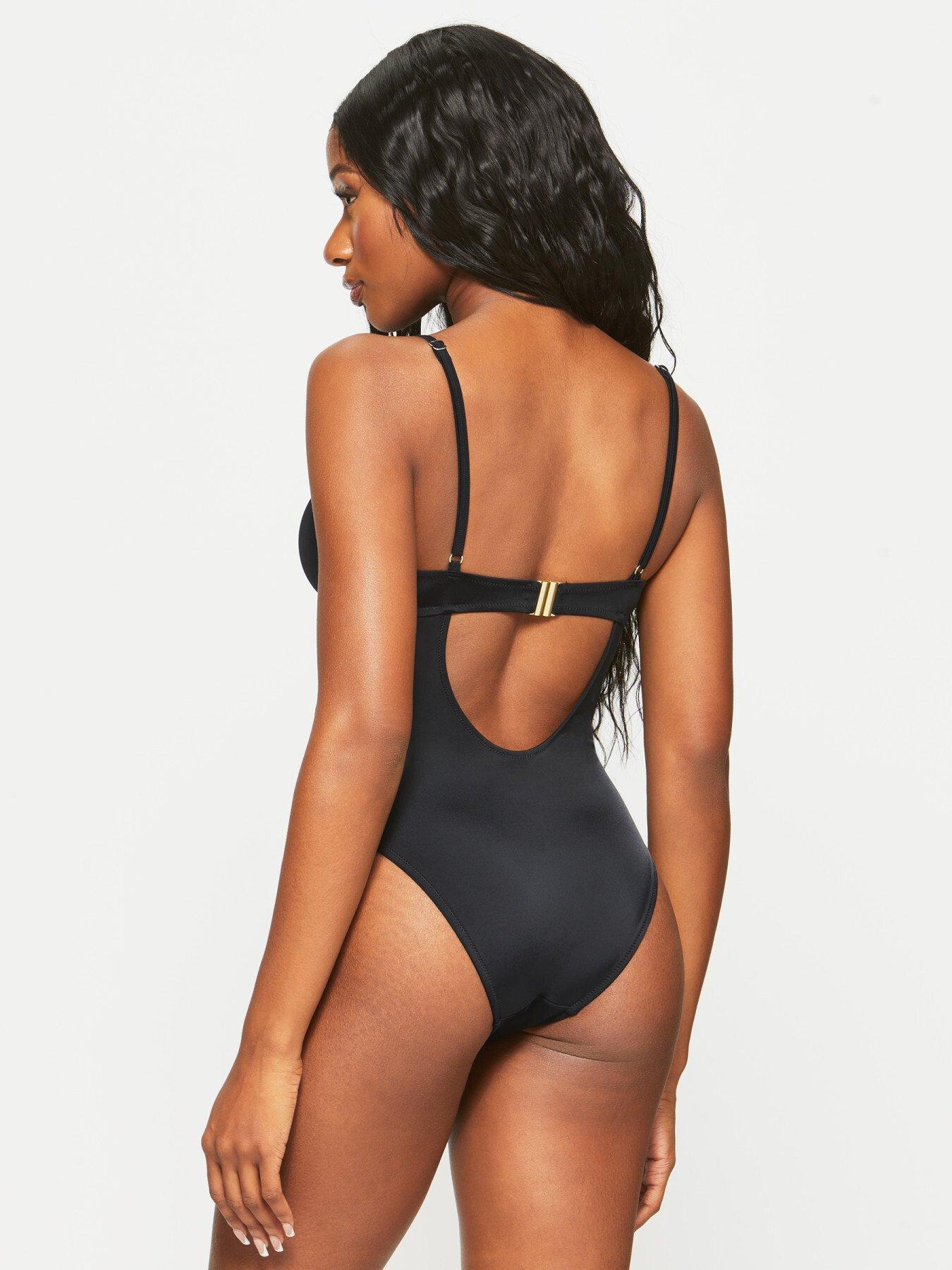 Image 2 of 3 of Ann Summers Miami Dreams Soft Swimsuit - Black