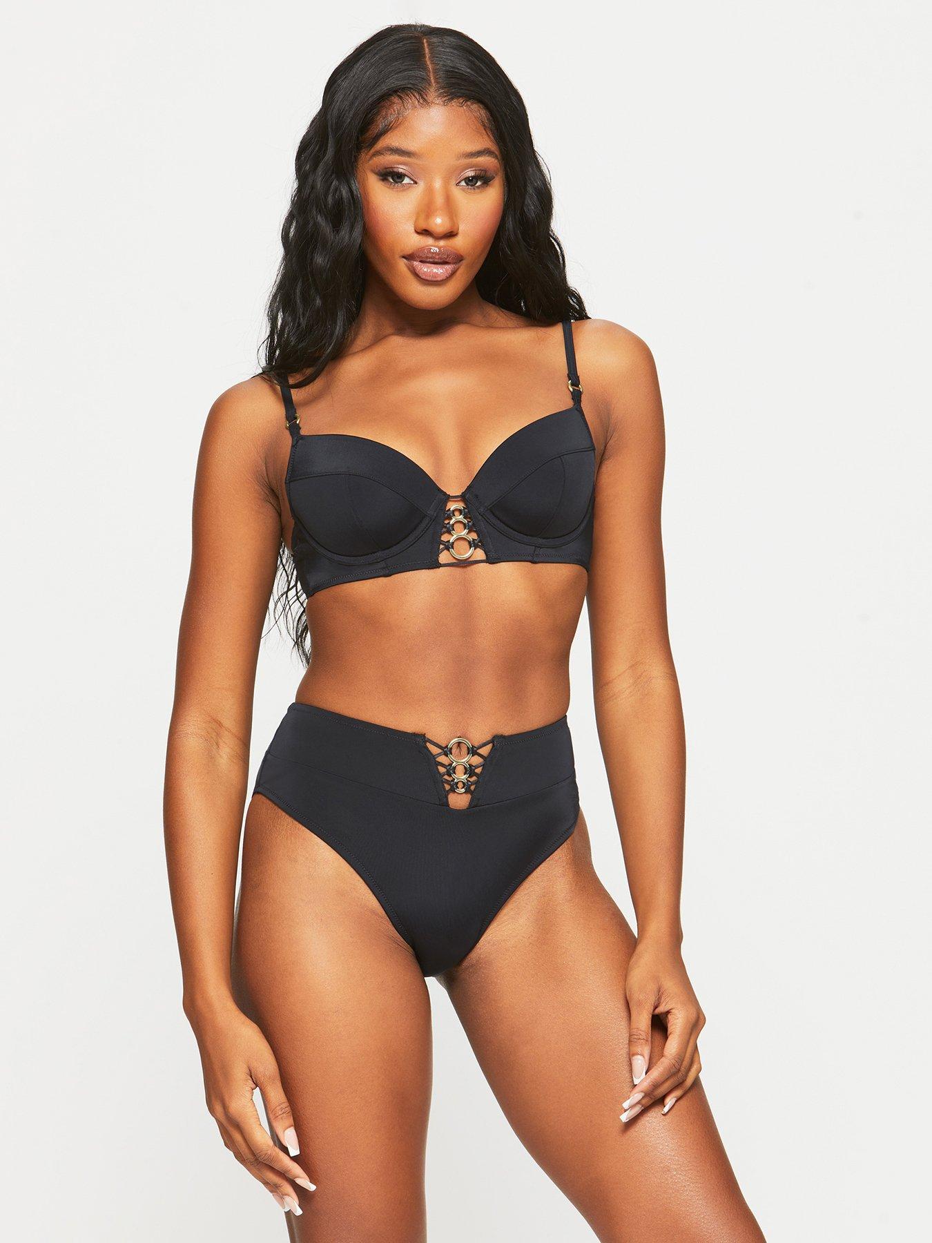 Ann Summers Miami Dreams U/W Bikini Top Black A-G Cup | Littlewoods