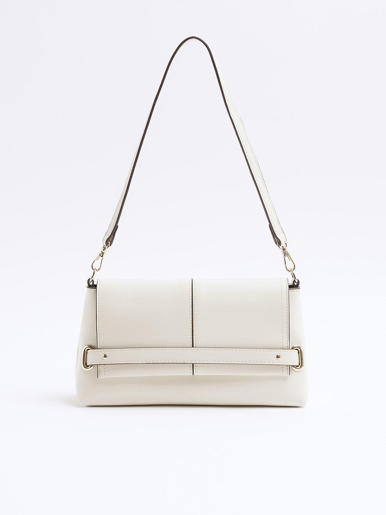 undefined Faux Leather Fold Over Clutch Bag