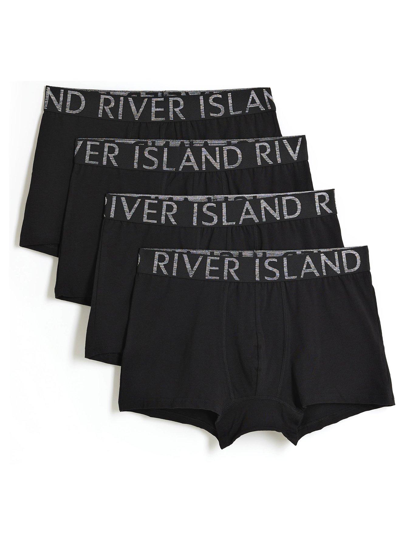 undefined Pack Of 4 Cotton Stretch Ri Trunks
