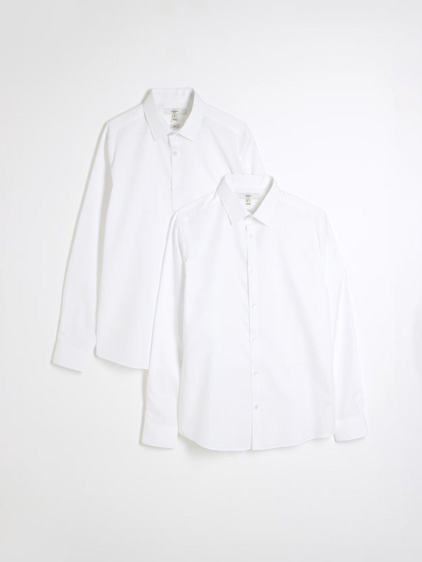 river-island-slim-fit-long-sleeve-shirt-pack-of-2-white
