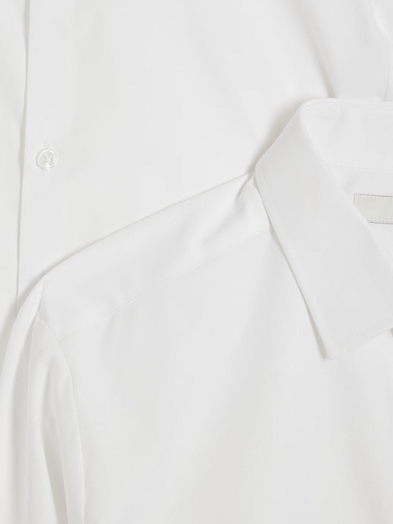  image of river-island-slim-fit-long-sleeve-shirt-pack-of-2-white