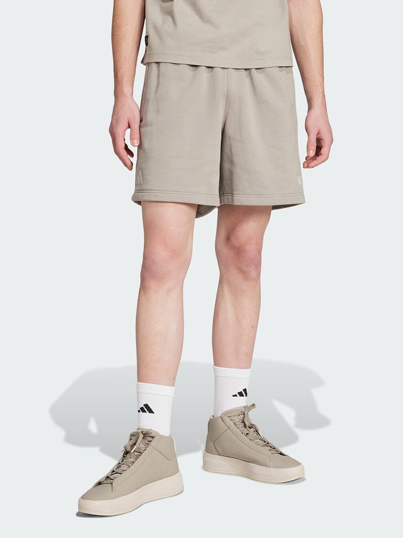  image of adidas-mercedes-amg-petronas-formula-one-team-premium-sweat-short-men-beige
