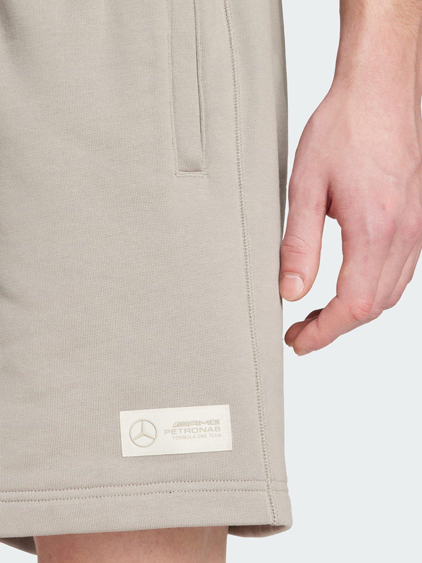  image of adidas-mercedes-amg-petronas-formula-one-team-premium-sweat-short-men-beige