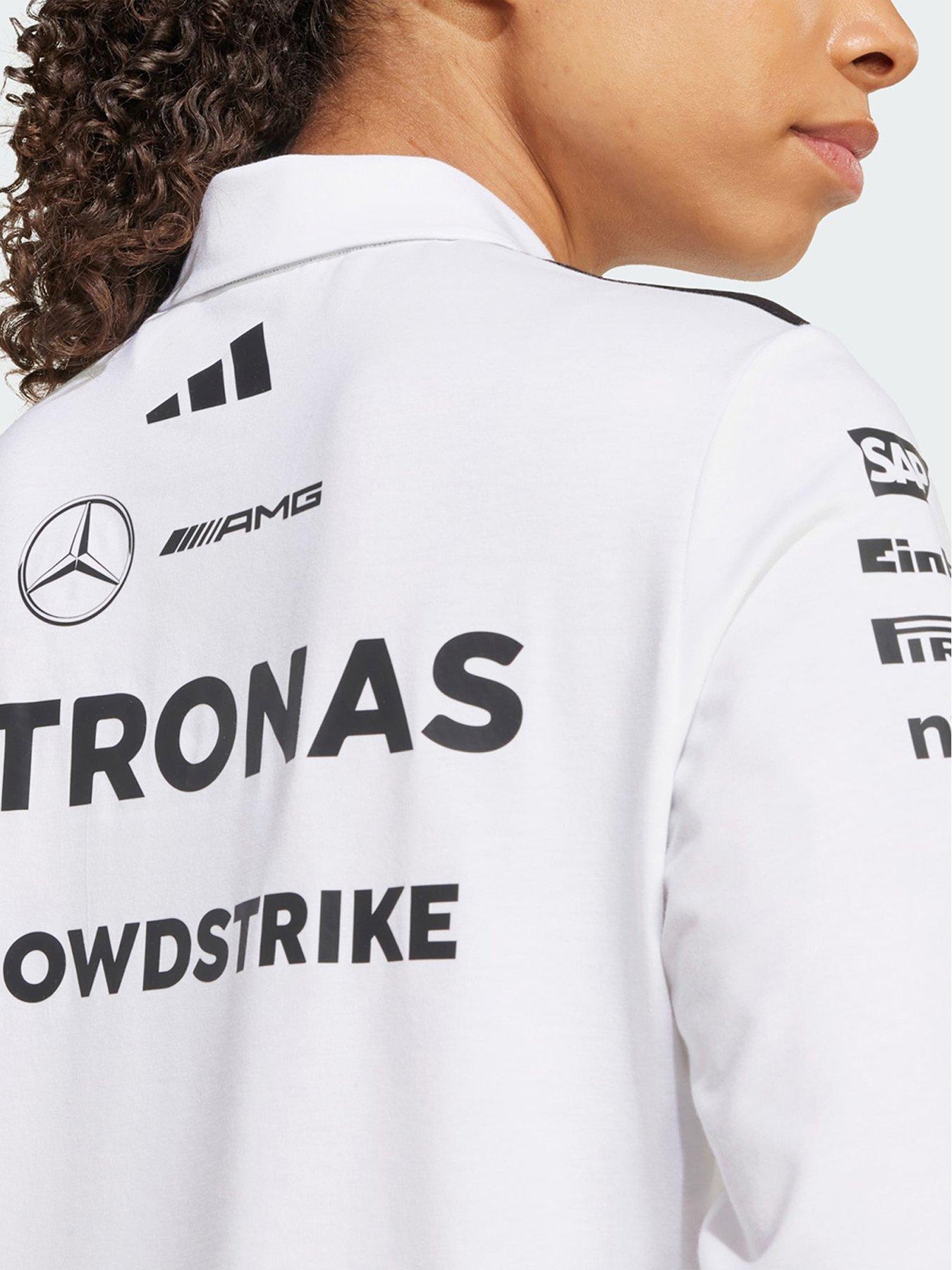  image of adidas-mercedes-amg-petronas-formula-one-team-polo-long-sleeve-women-white