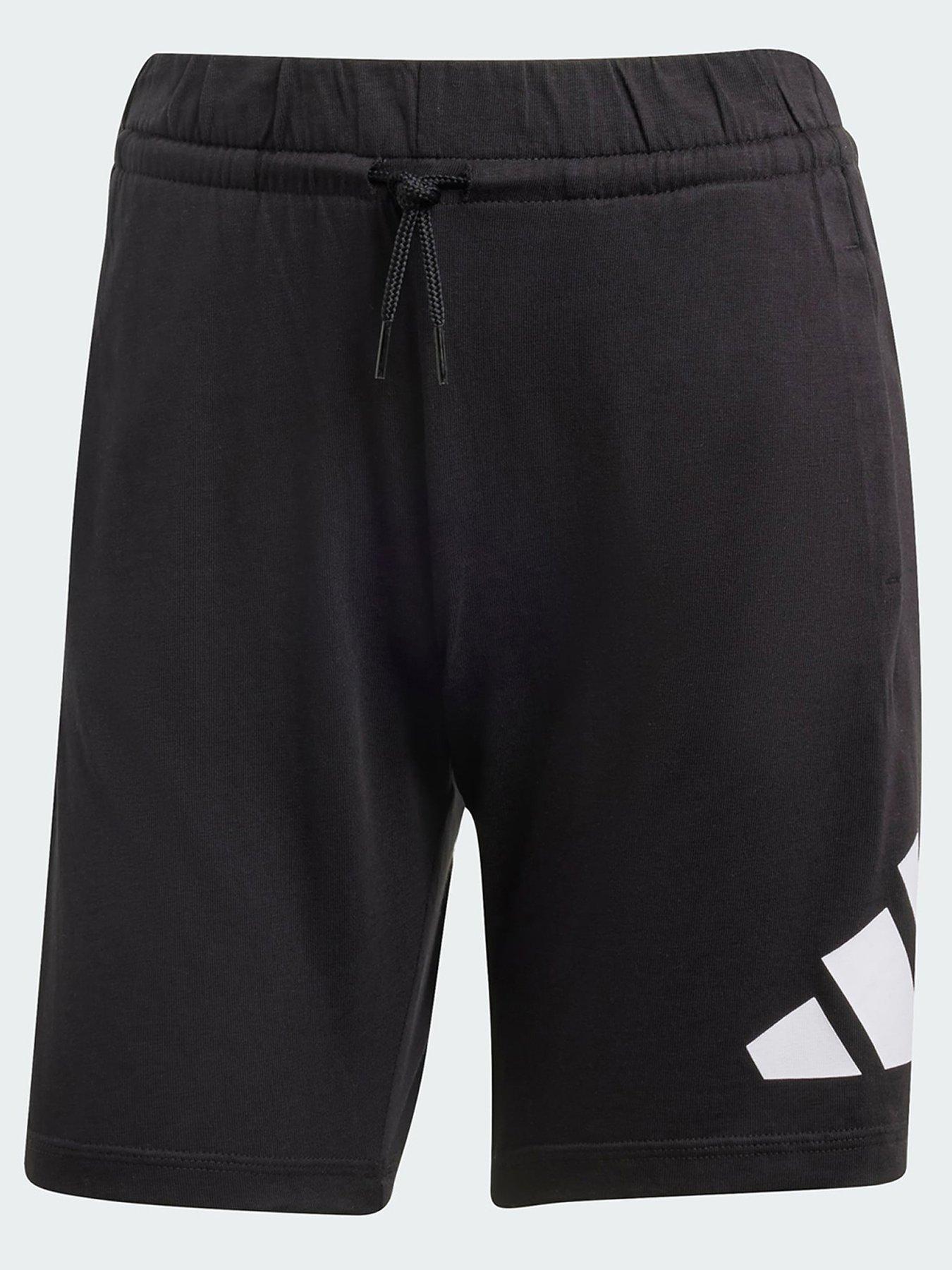 adidas-essentials-shorts-kids-blackwhite