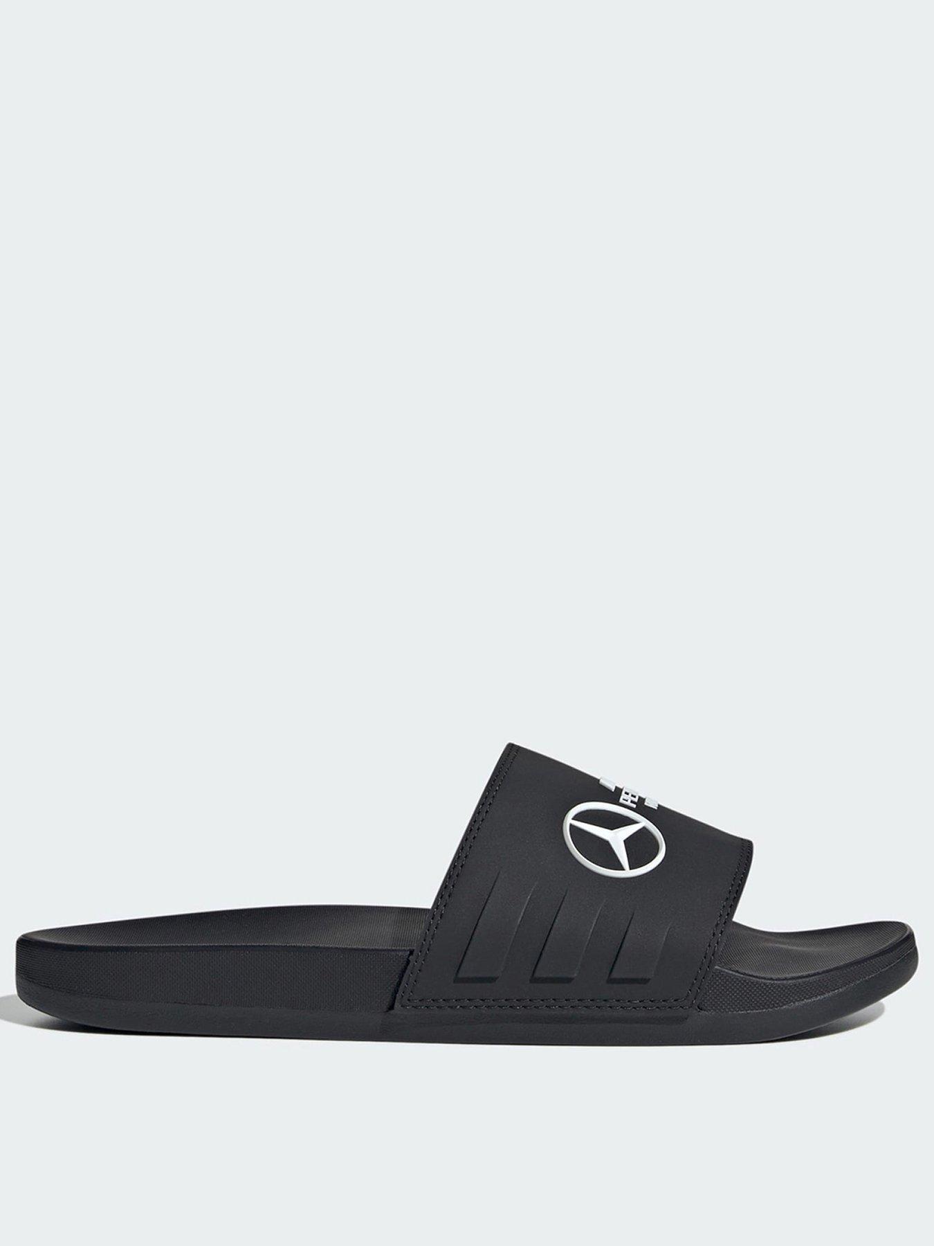  image of adidas-mercedes-amg-petronas-formula-one-team-adilette-comfort-slides-blackwhite